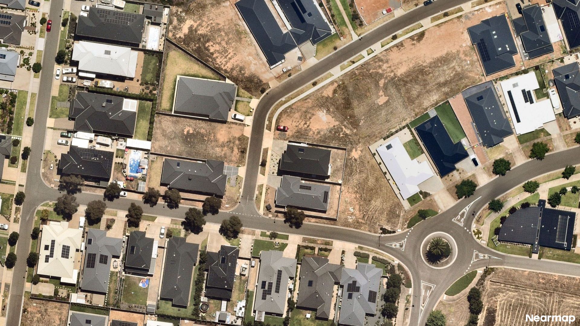 Vertical aerial view