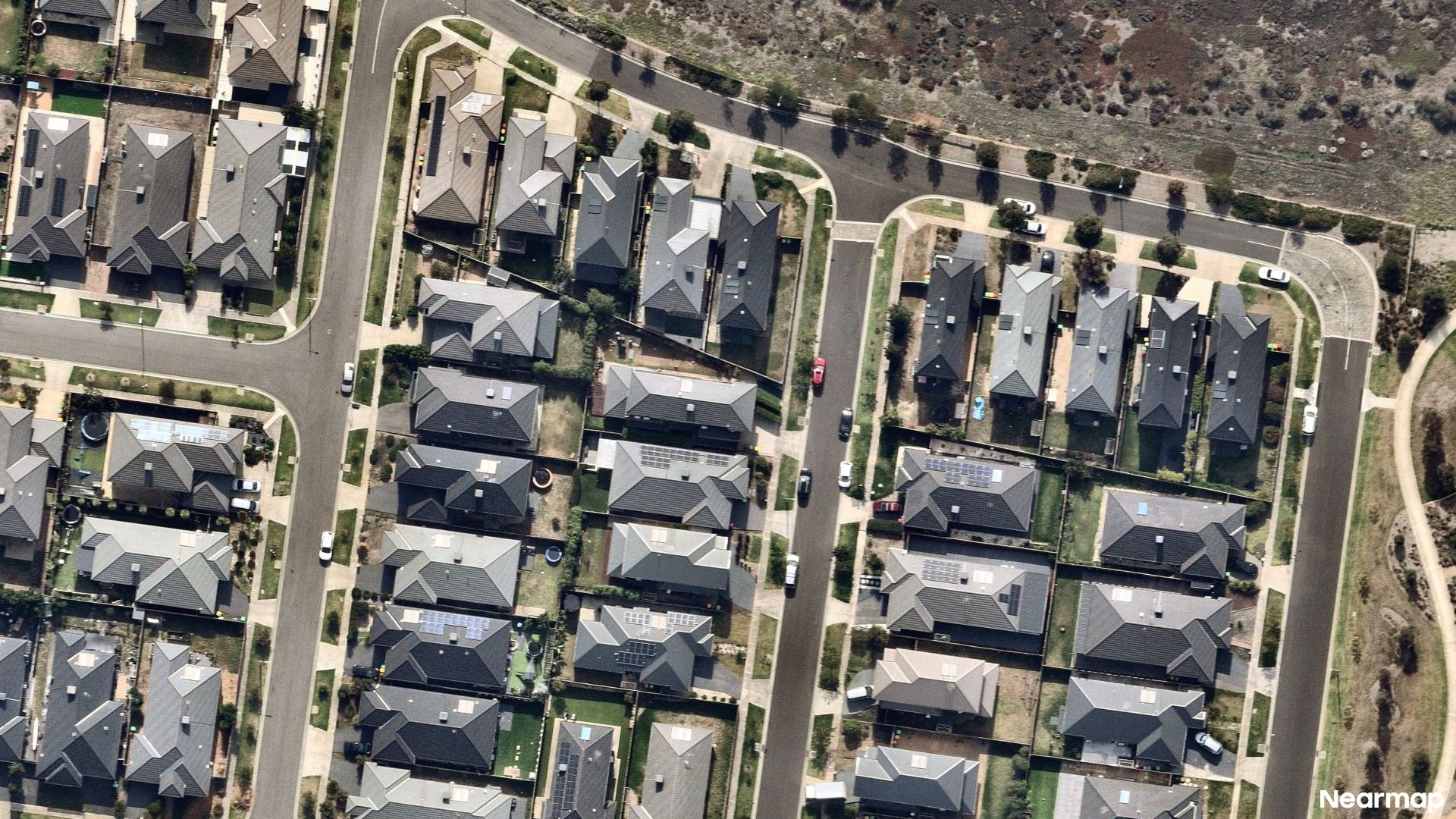 Vertical aerial view