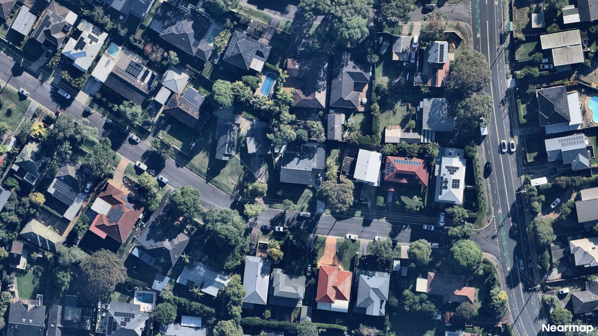 Vertical aerial view