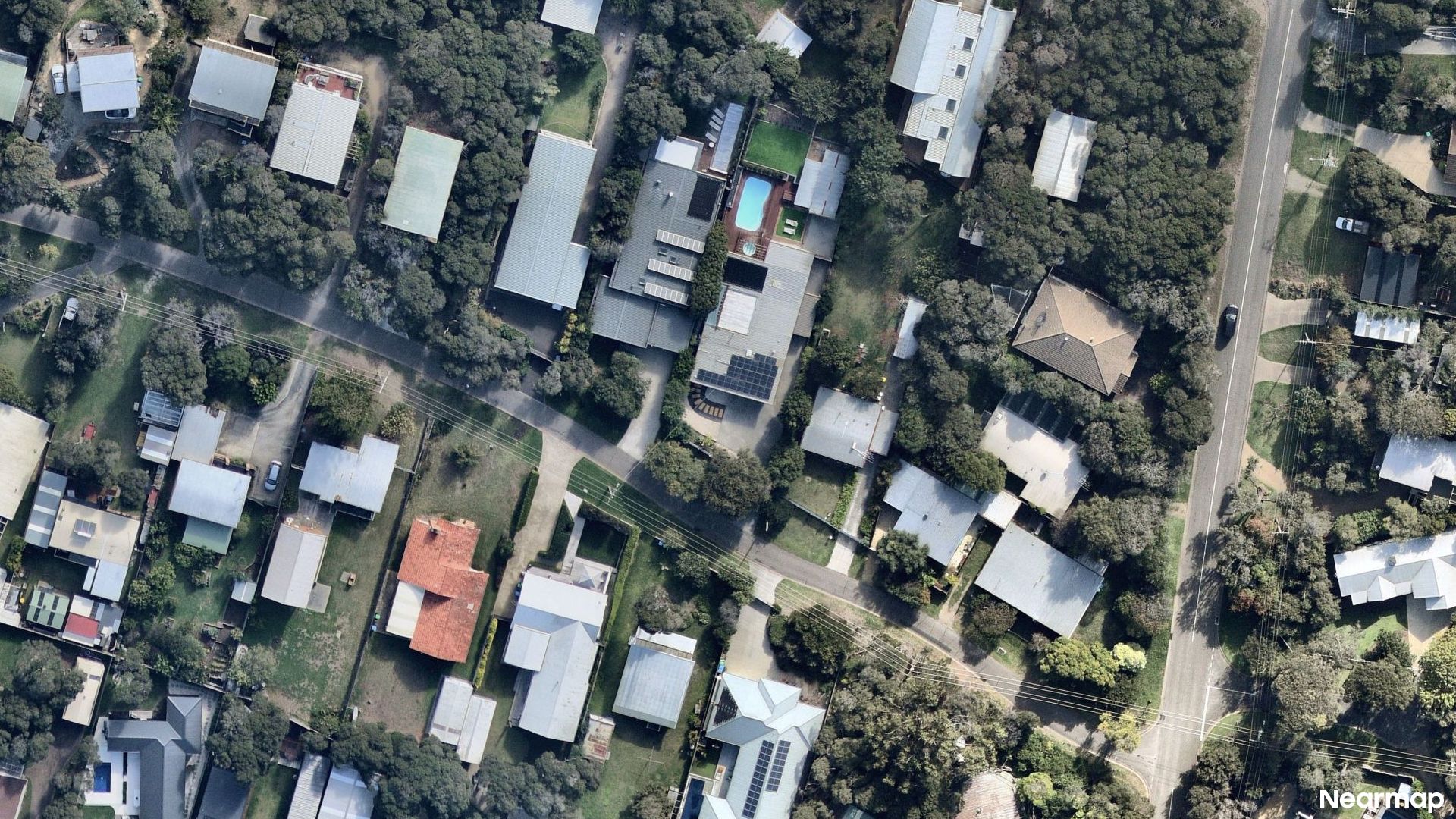 Vertical aerial view