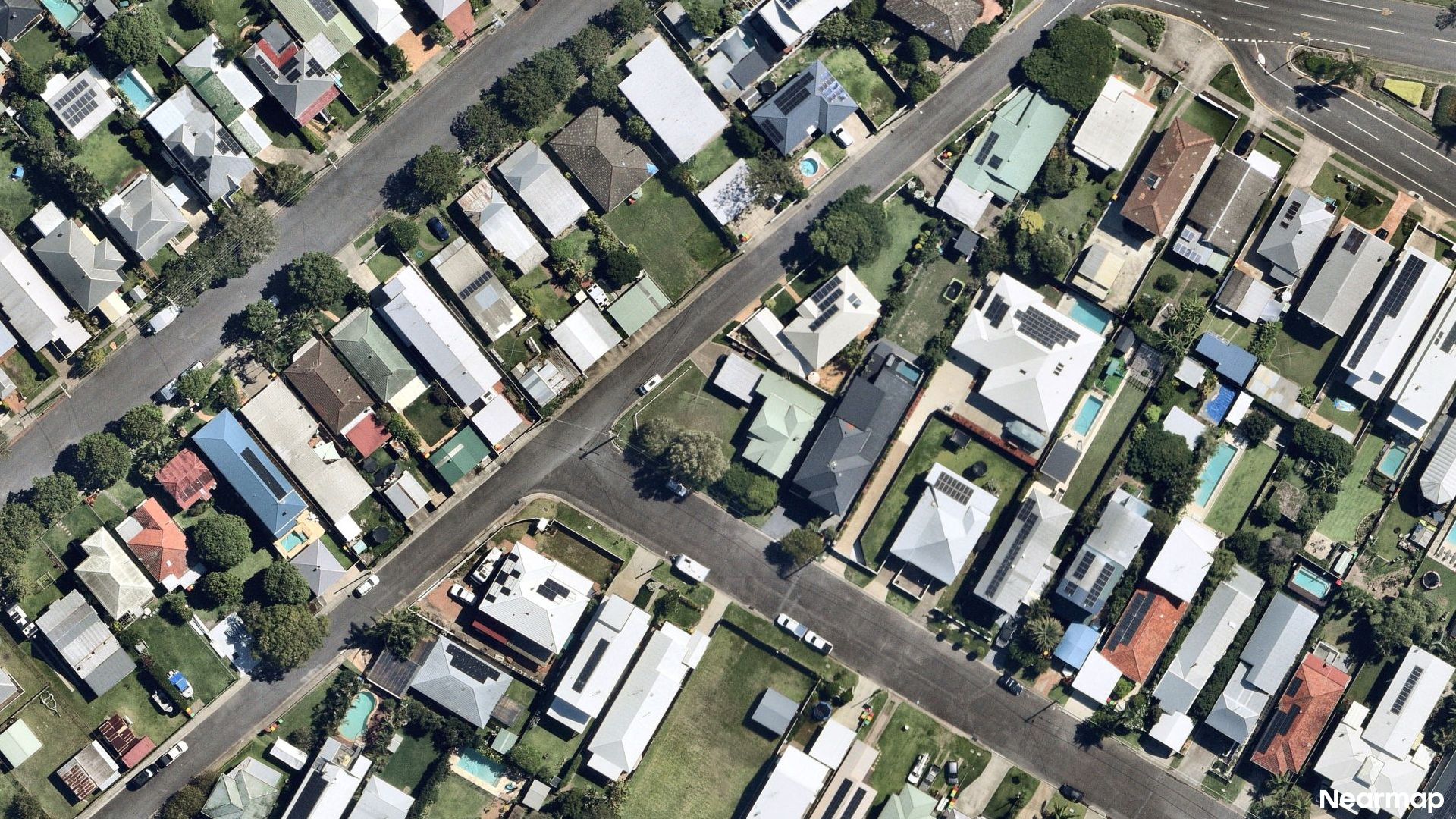 Vertical aerial view