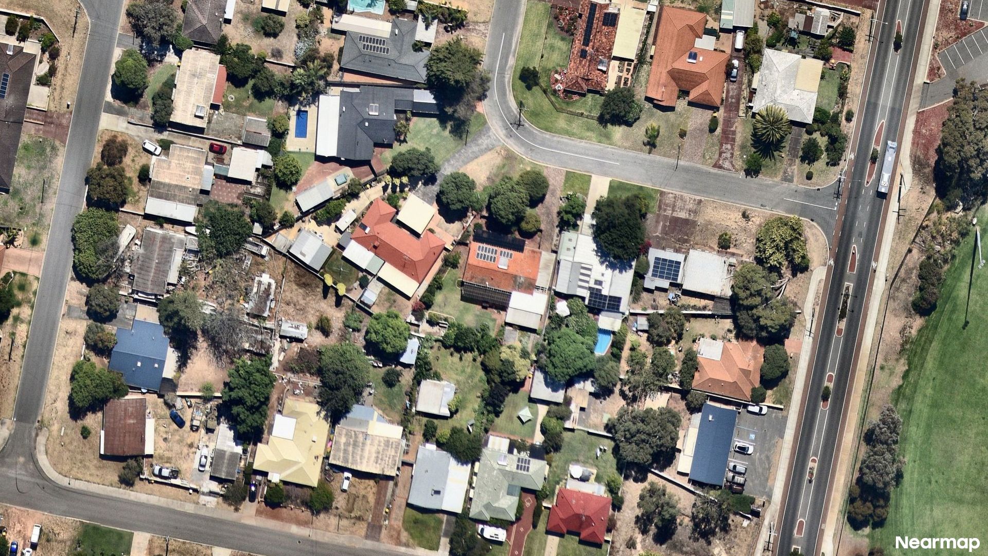 Vertical aerial view