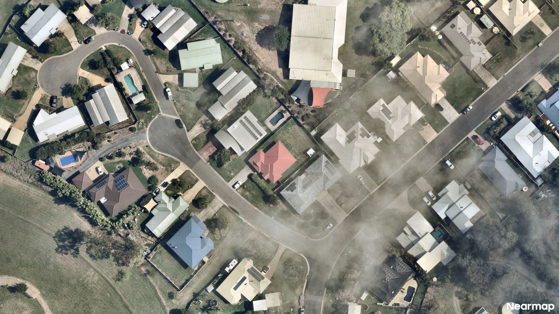 Vertical aerial view