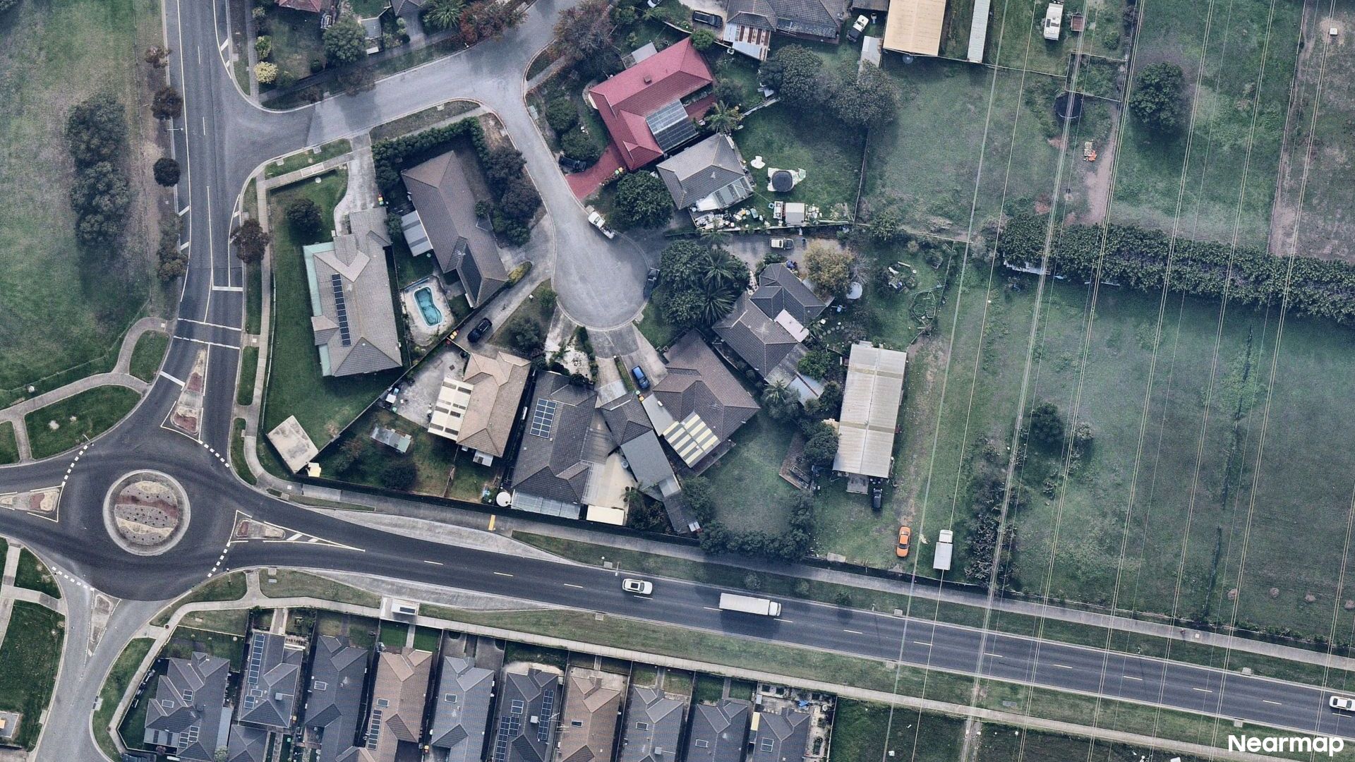 Vertical aerial view