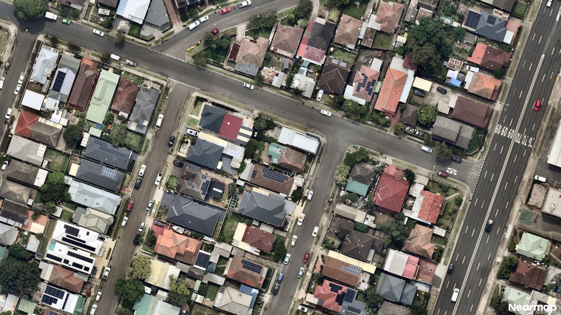 Vertical aerial view