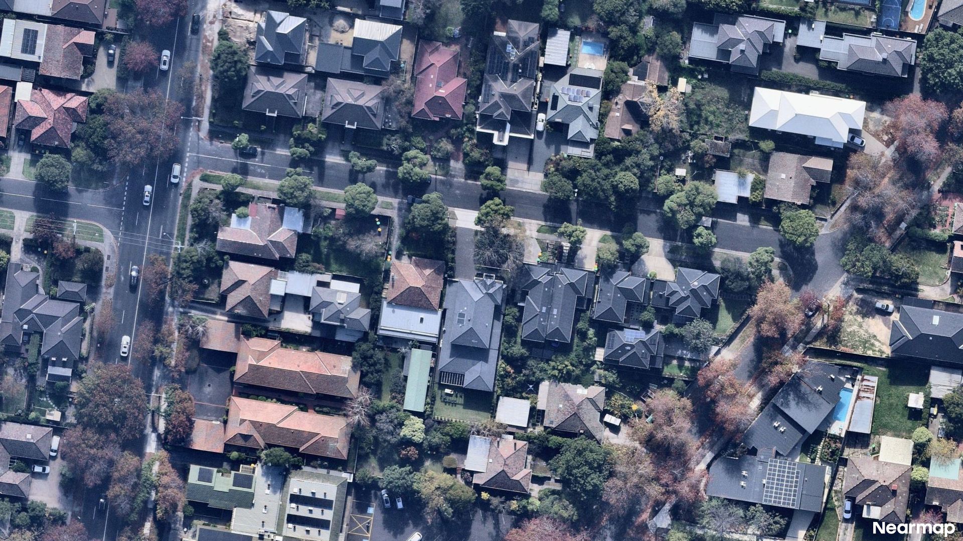 Vertical aerial view