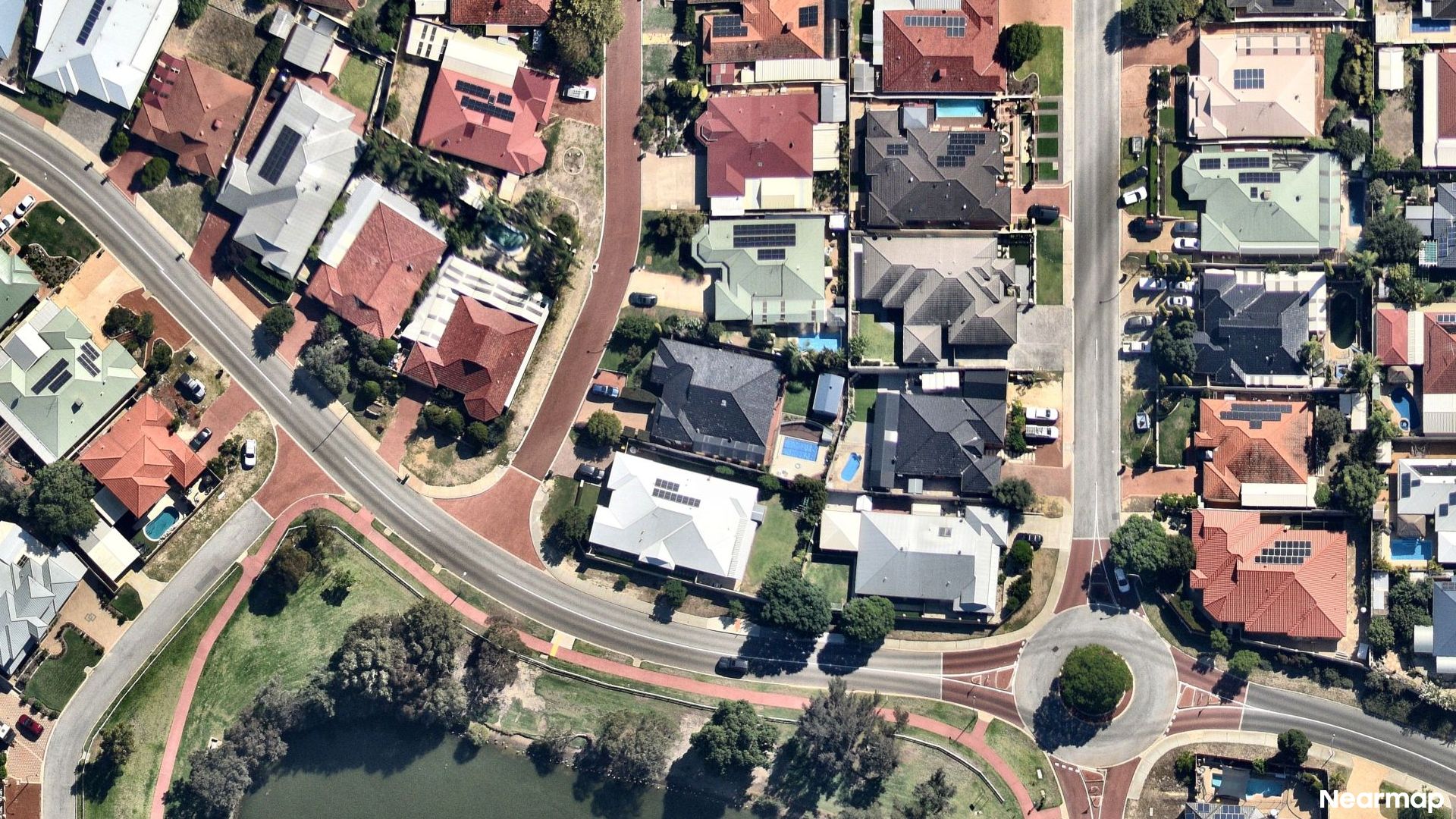 Vertical aerial view