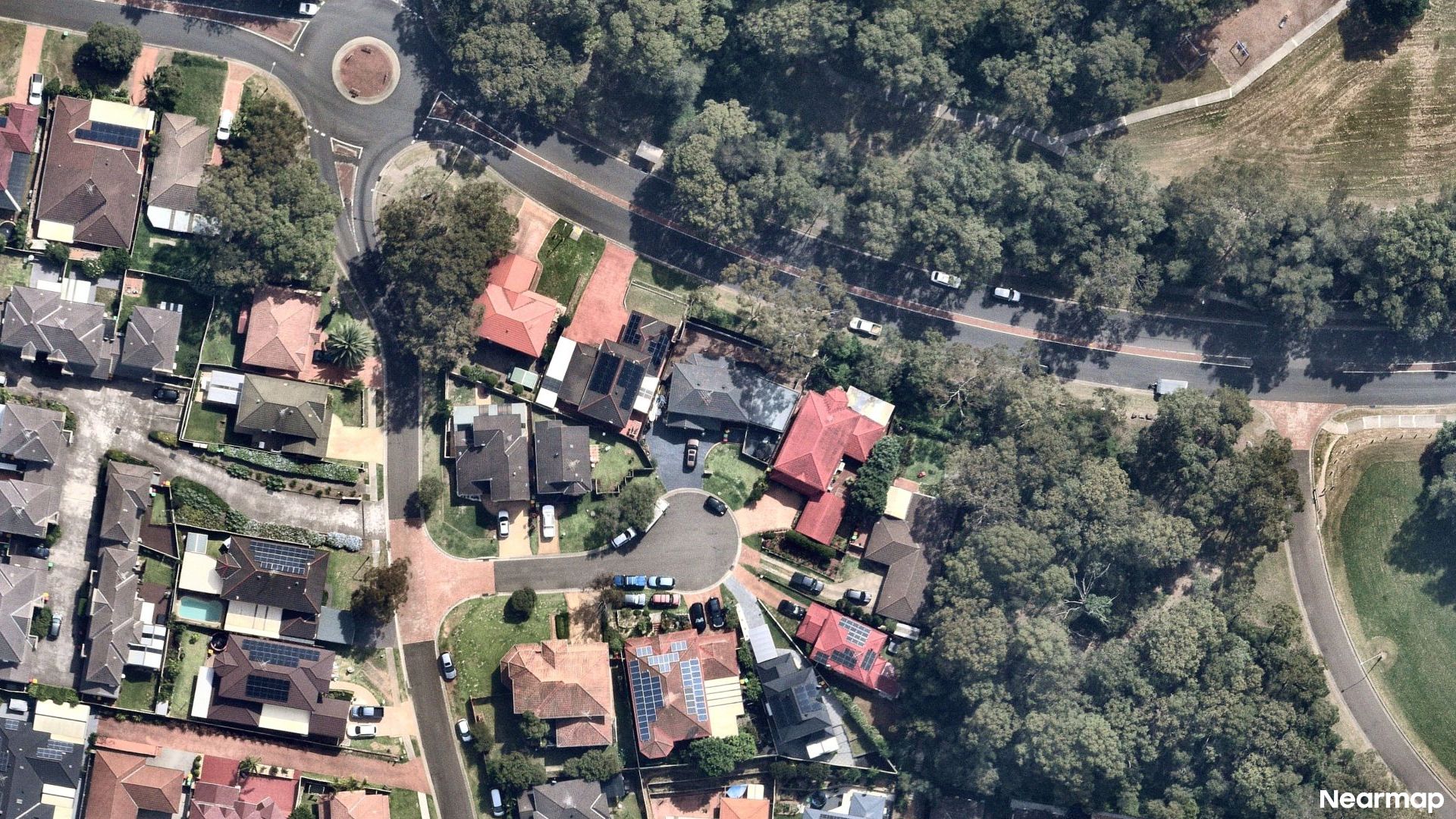 Vertical aerial view