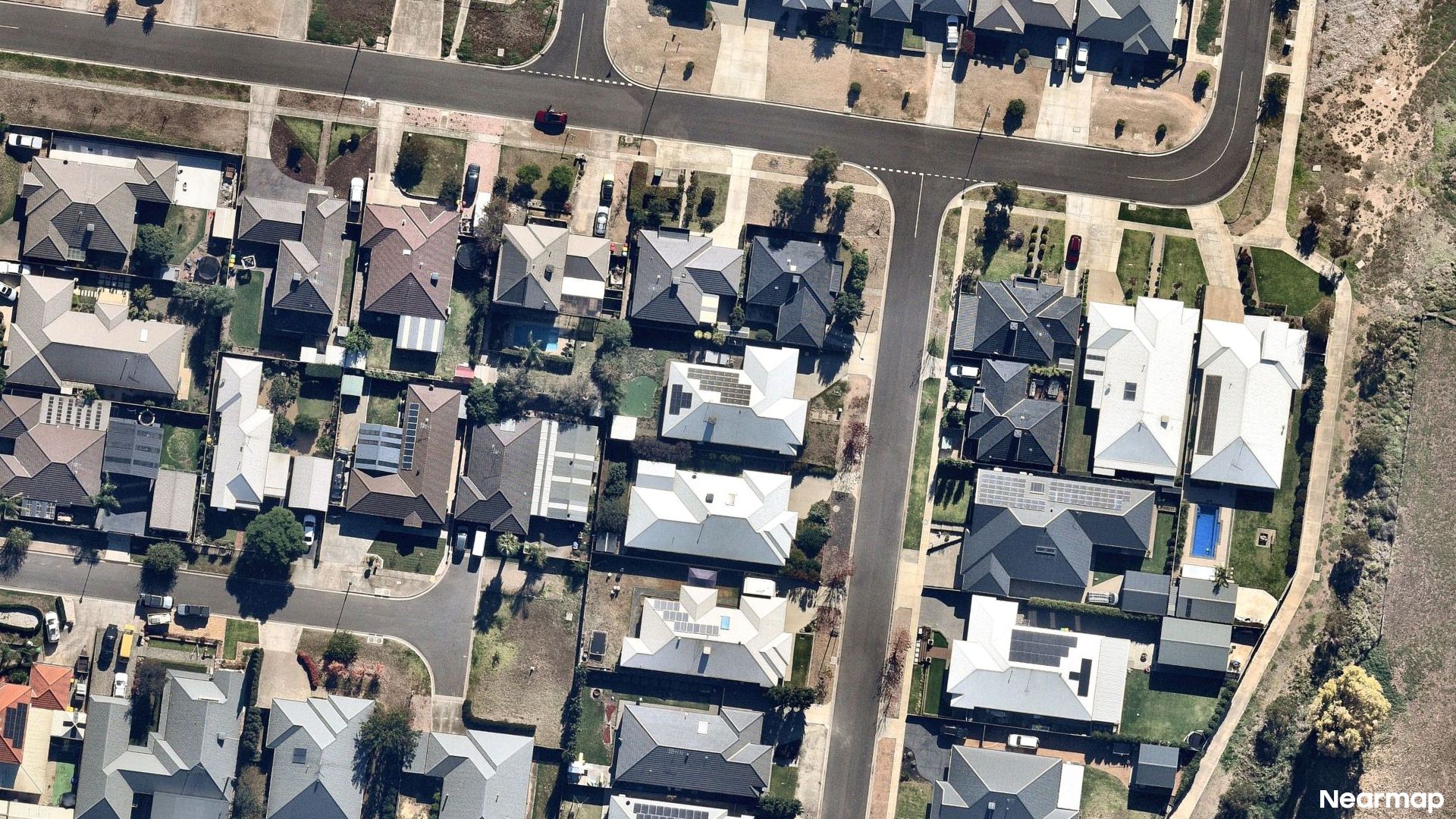 Vertical aerial view