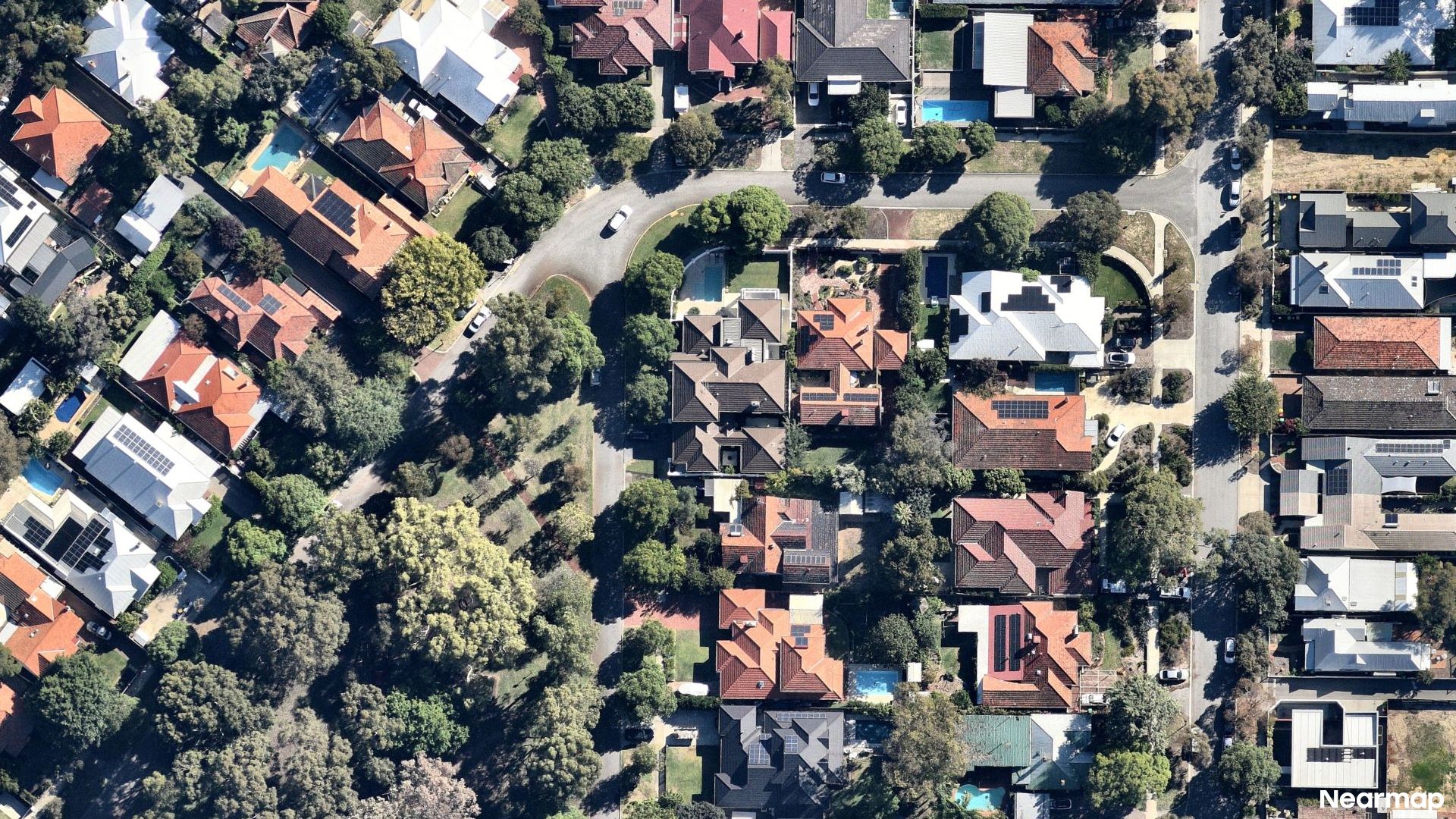 Vertical aerial view