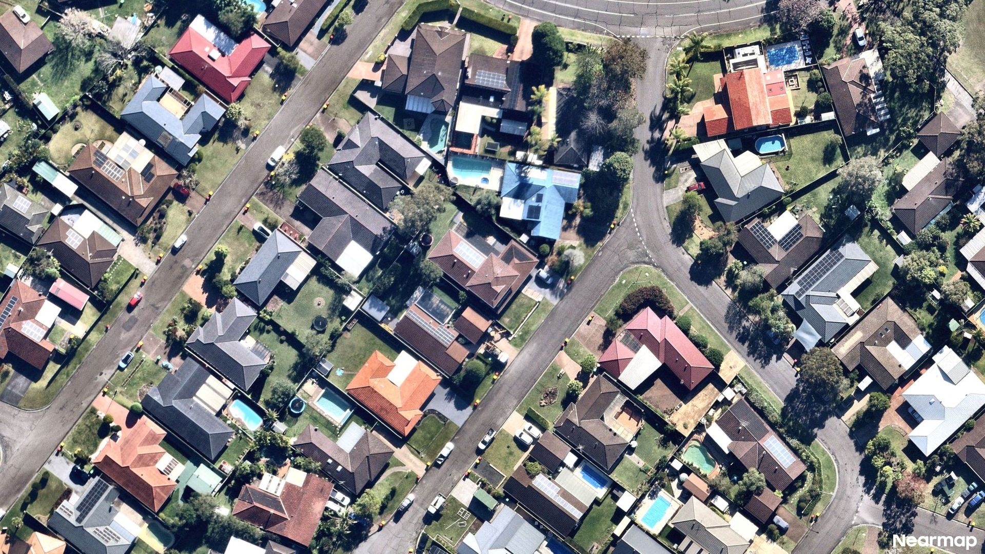 Vertical aerial view