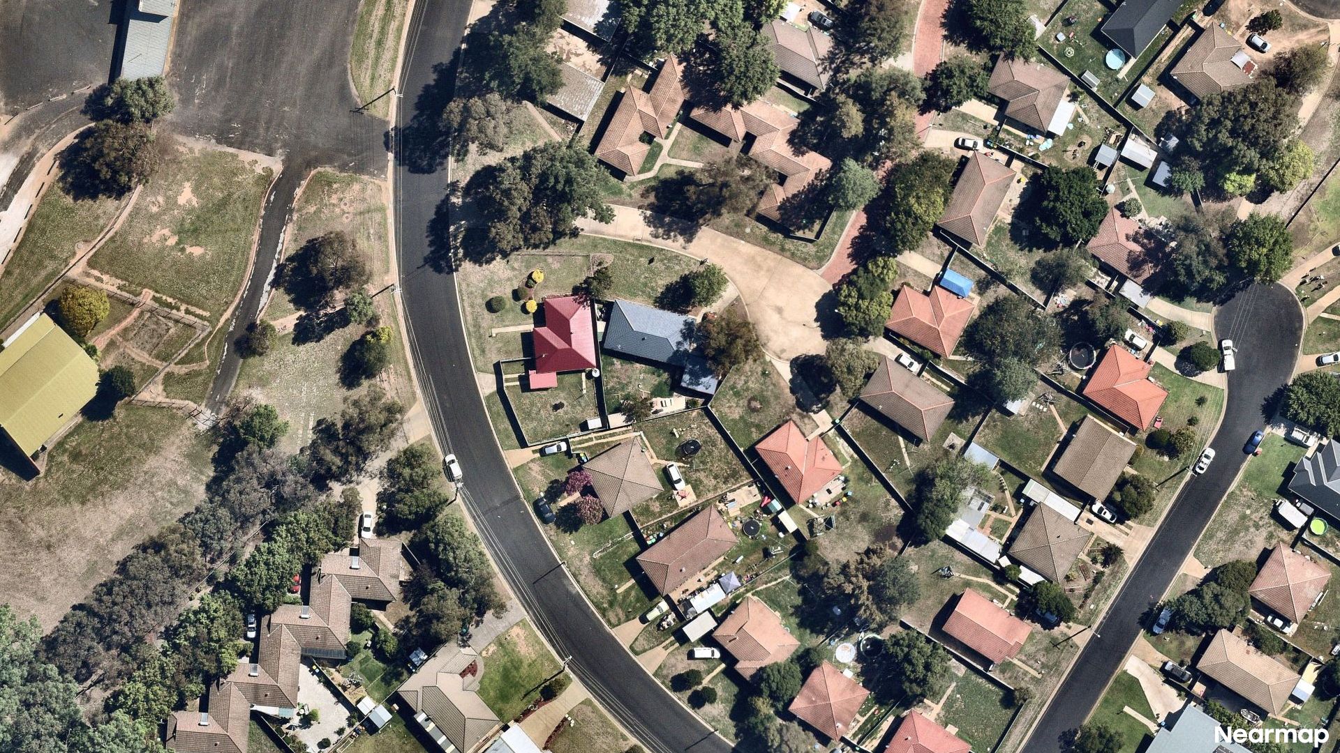 Vertical aerial view