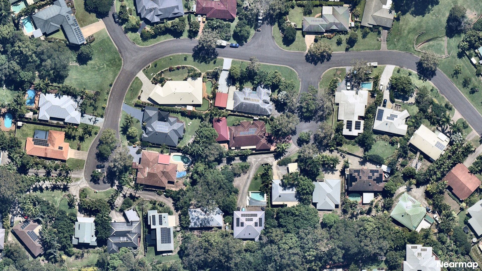 Vertical aerial view