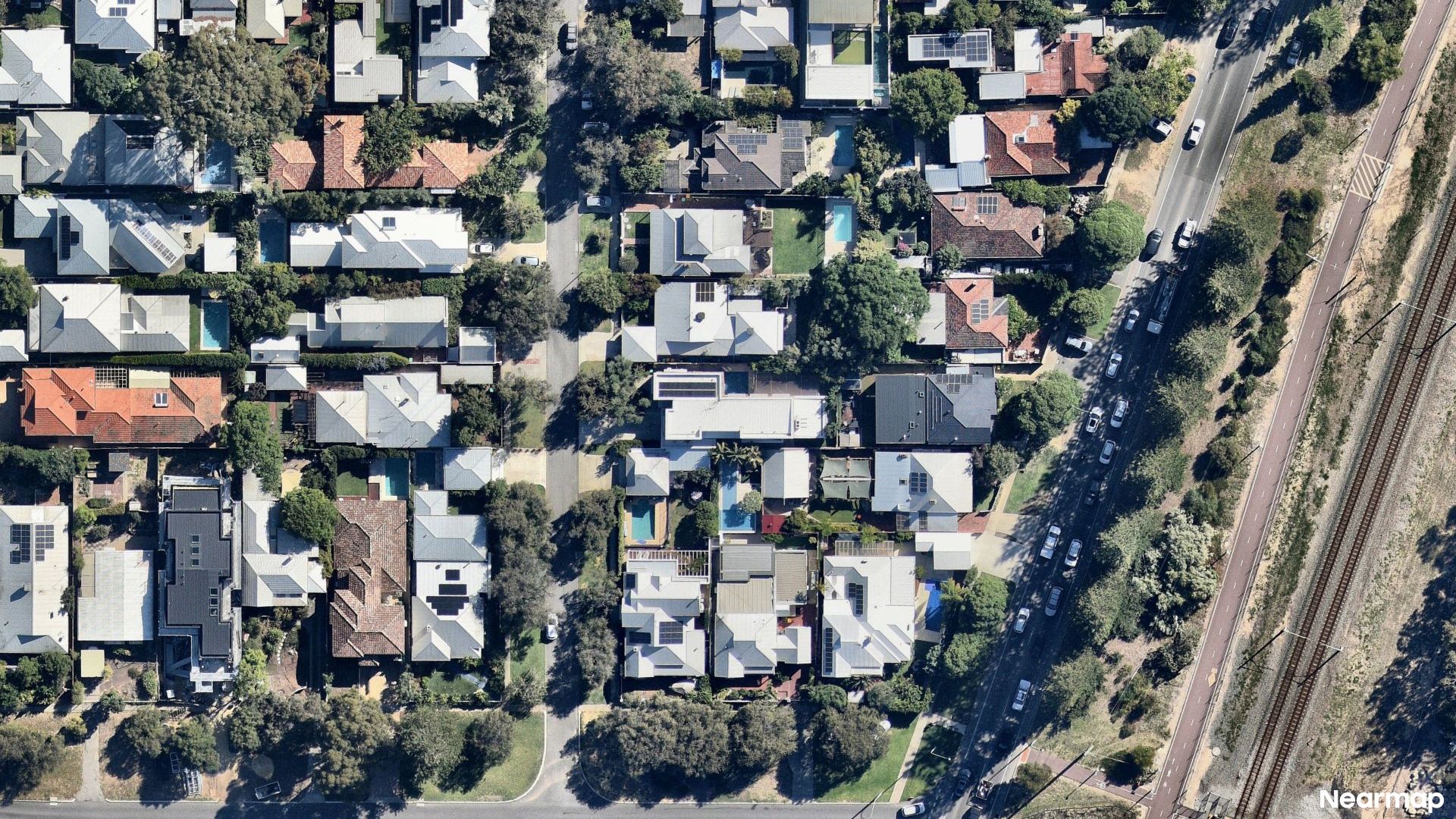 Vertical aerial view
