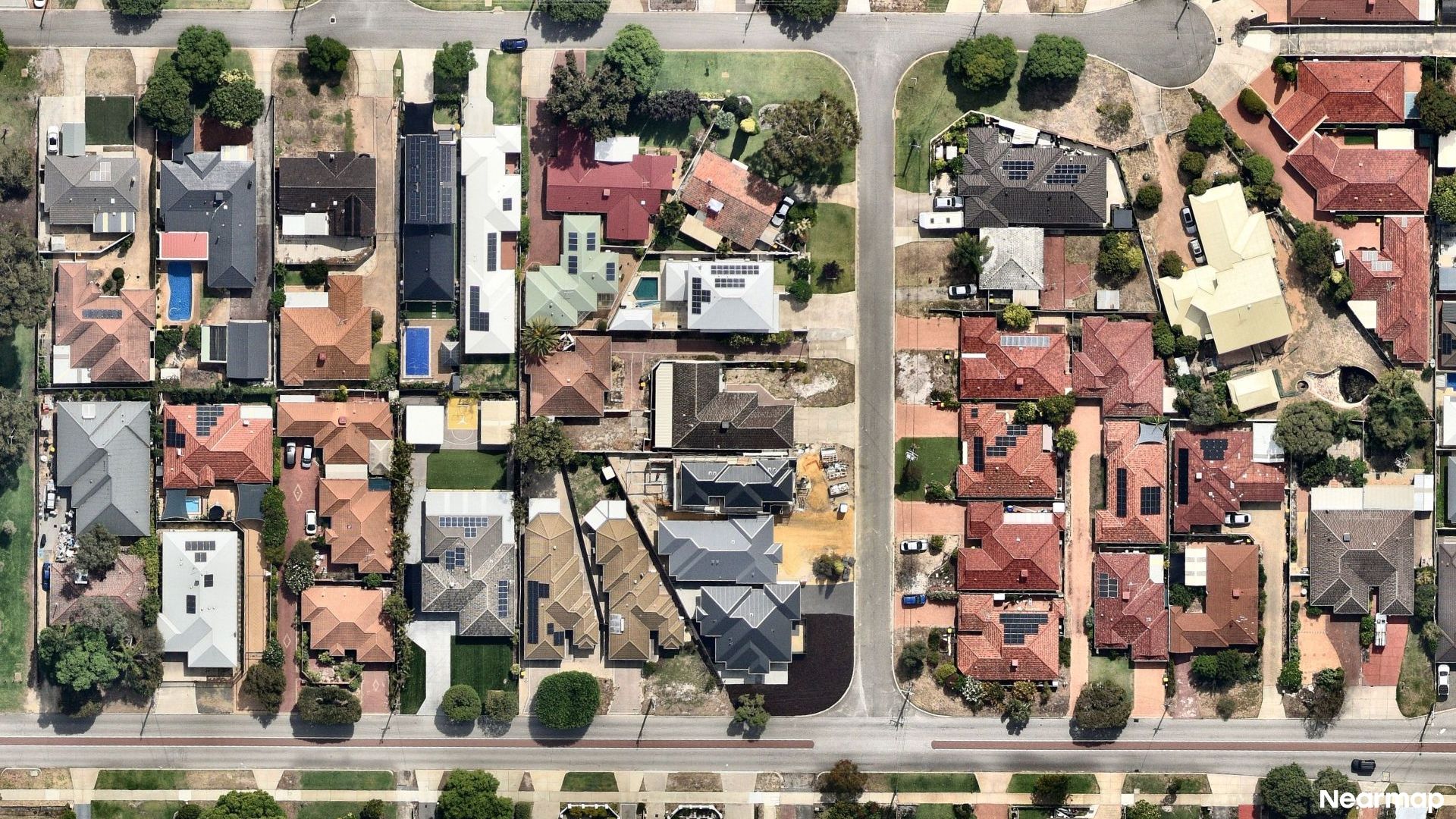 Vertical aerial view