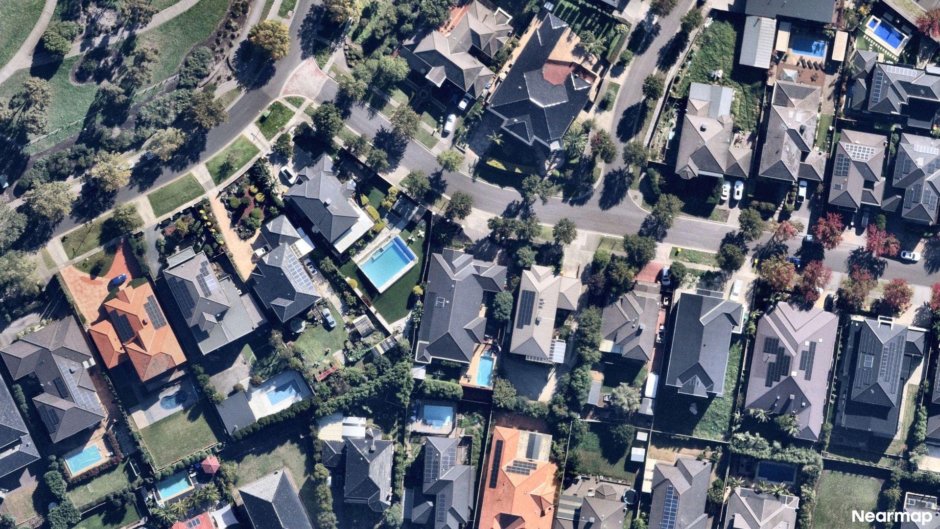 Vertical aerial view