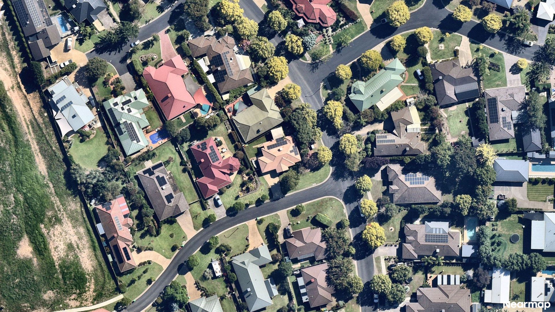 Vertical aerial view