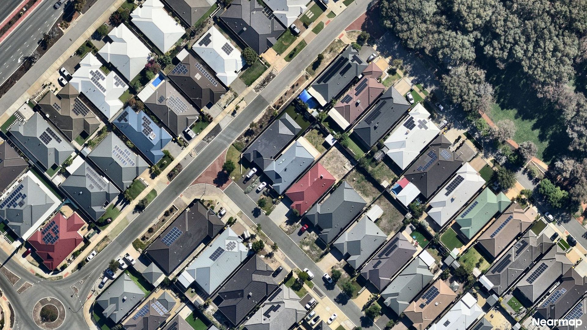 Vertical aerial view