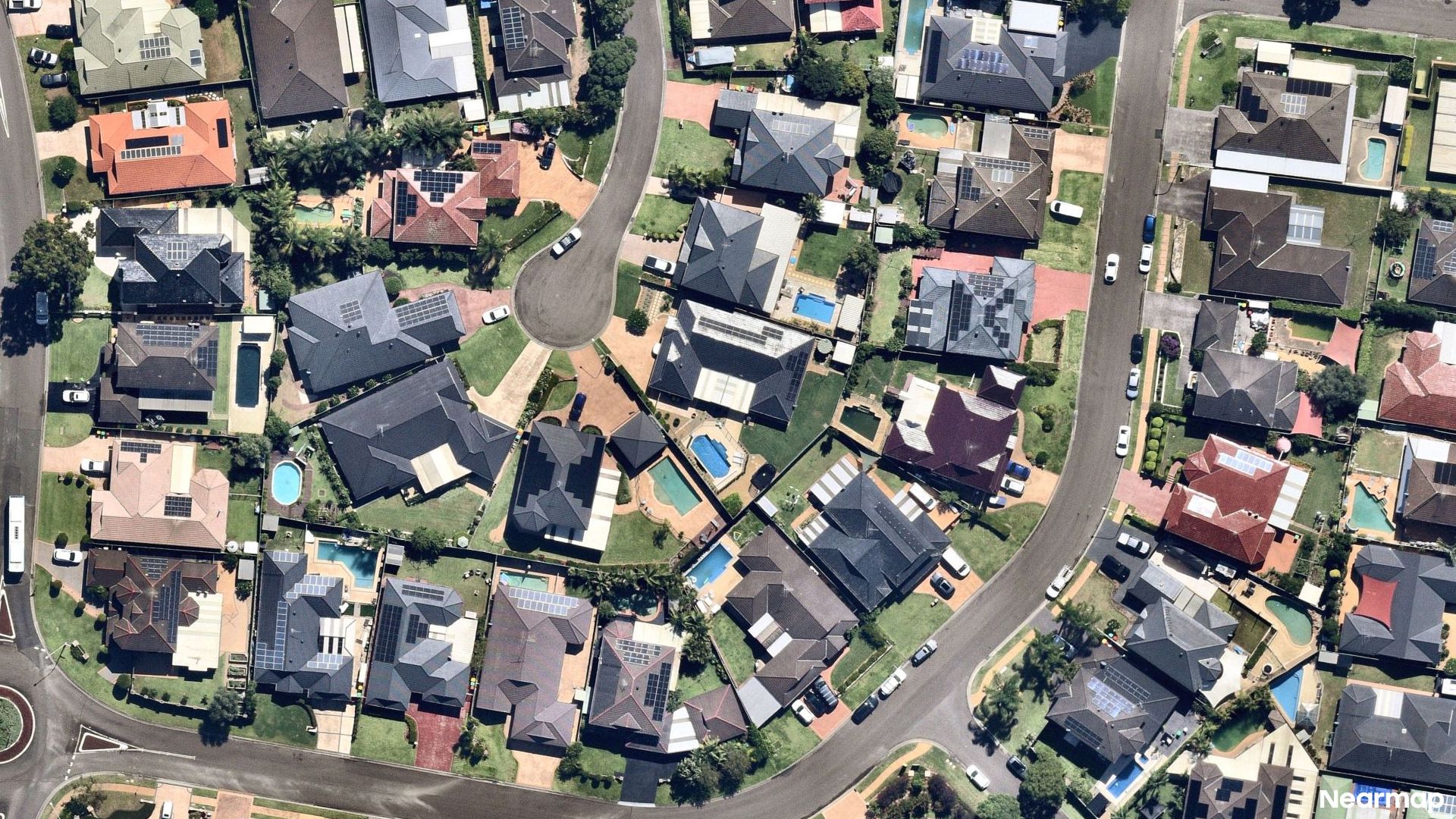 Vertical aerial view
