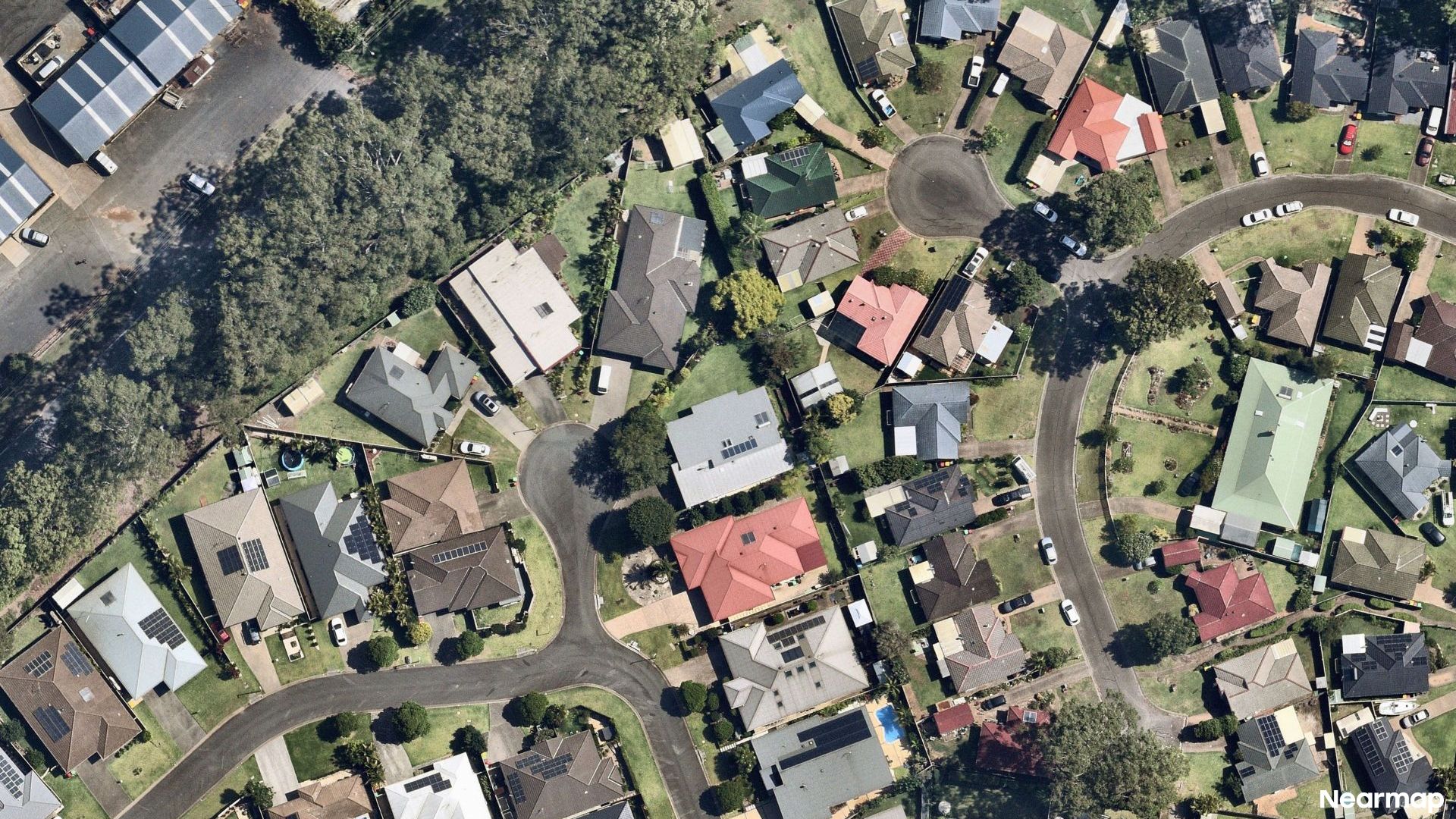 Vertical aerial view