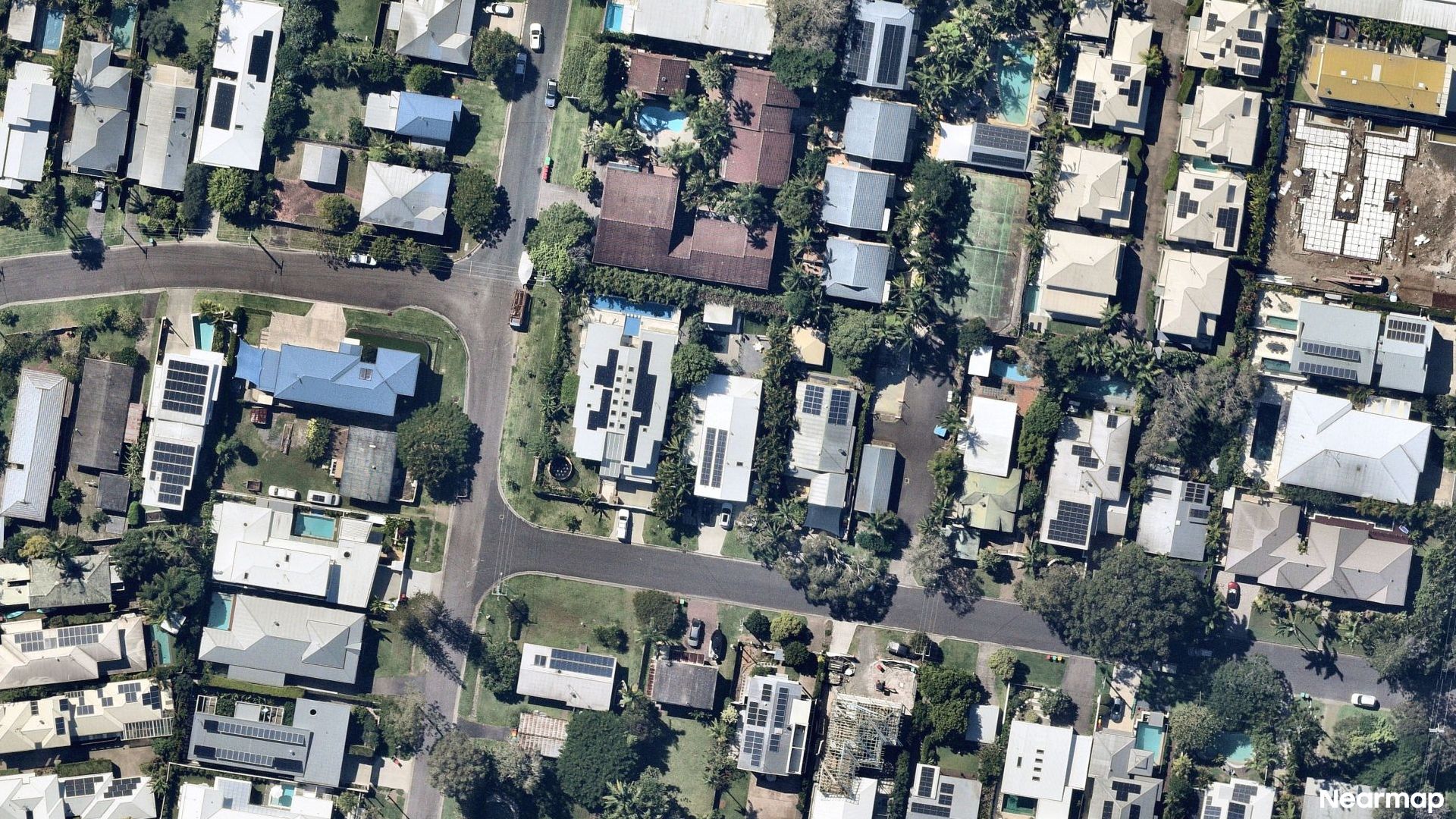 Vertical aerial view