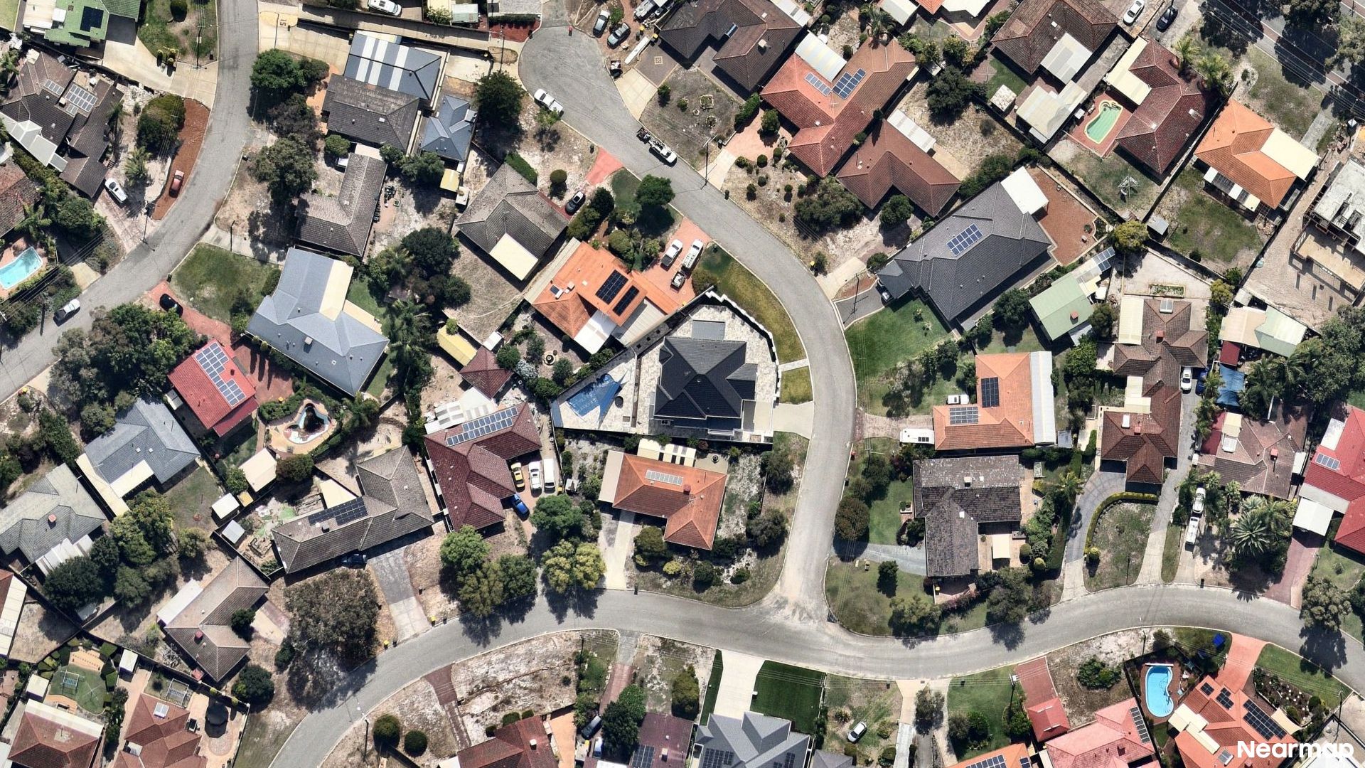 Vertical aerial view