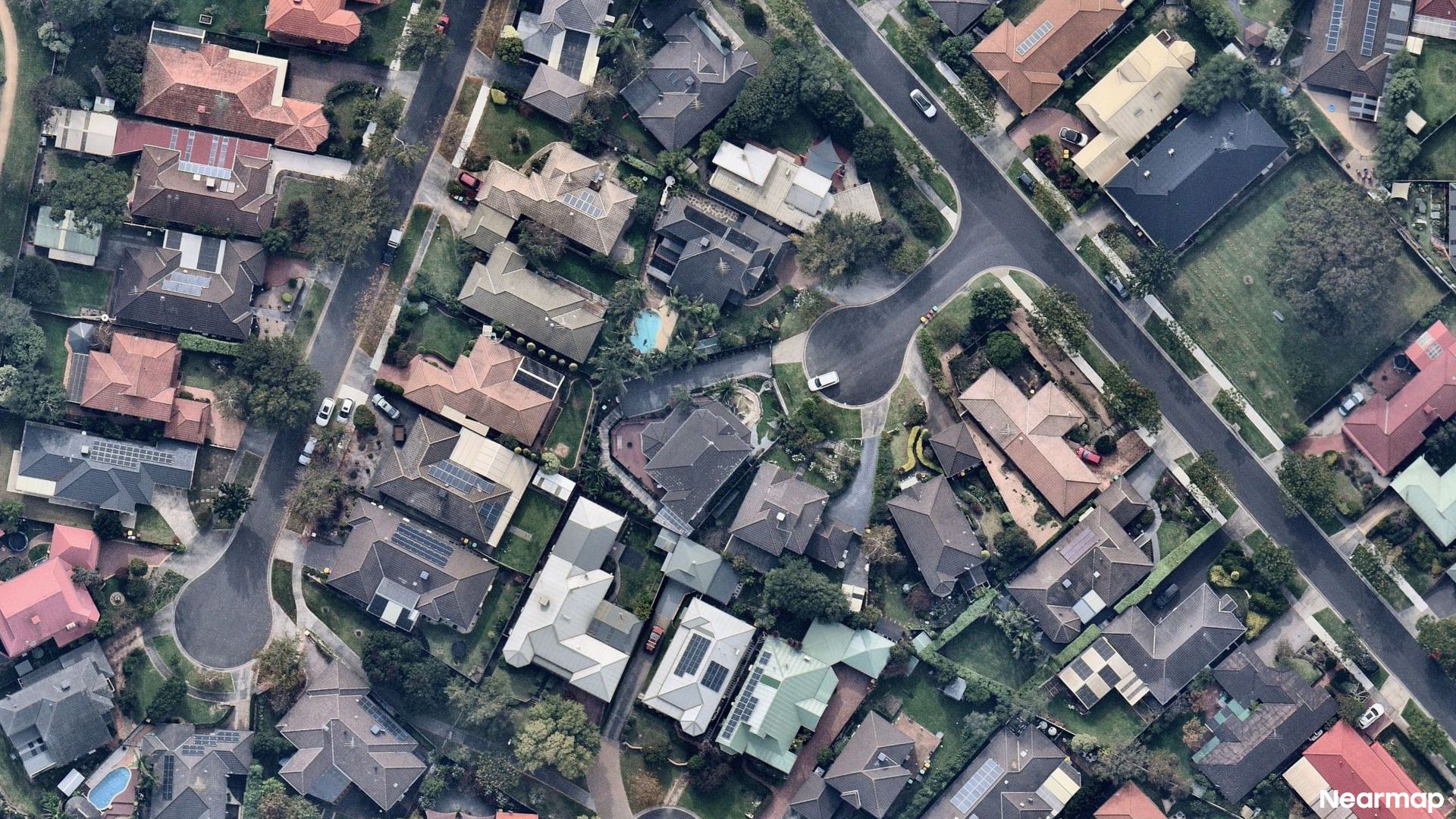 Vertical aerial view