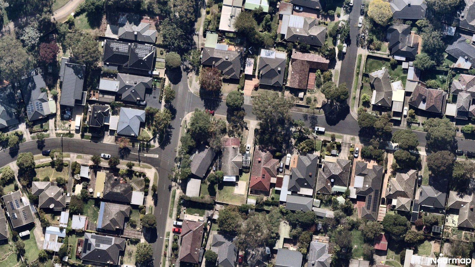 Vertical aerial view