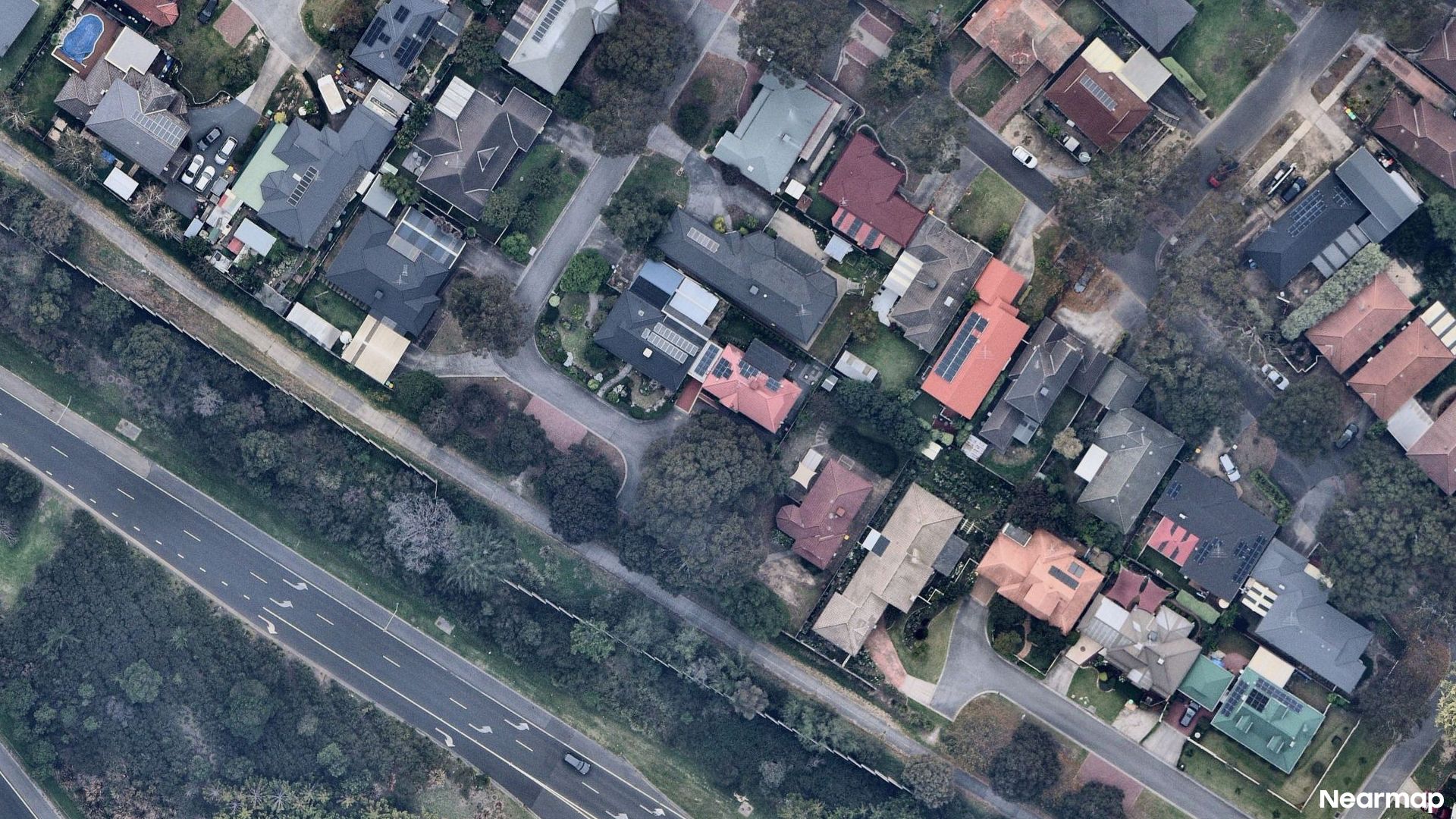 Vertical aerial view