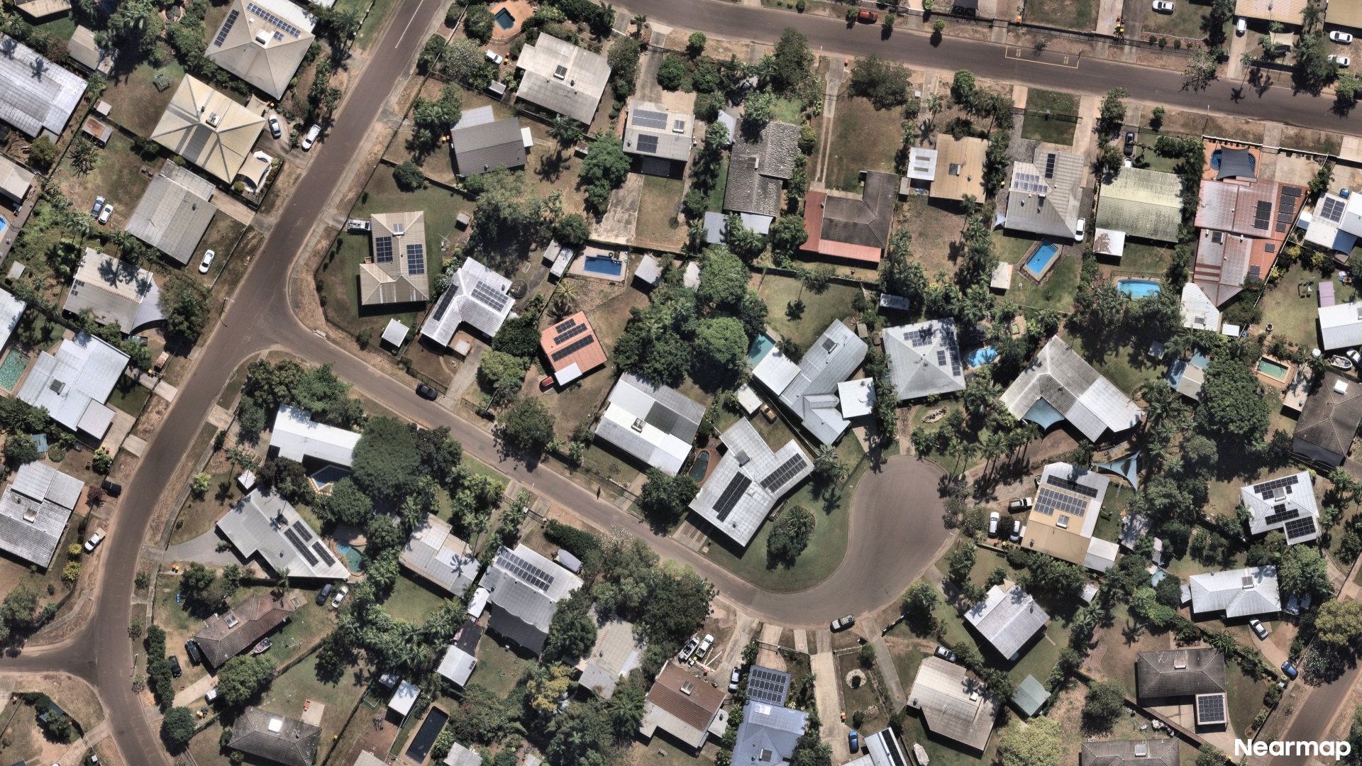 Vertical aerial view