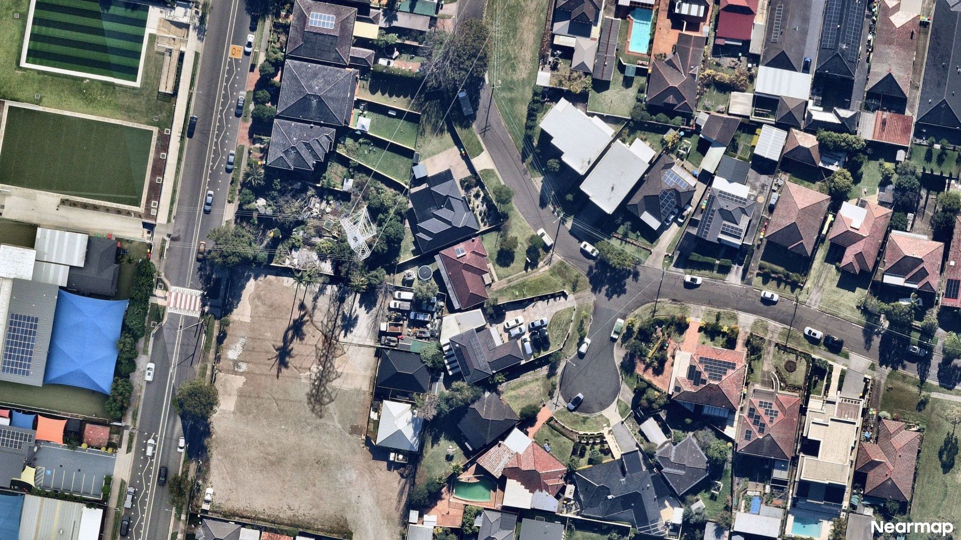Vertical aerial view