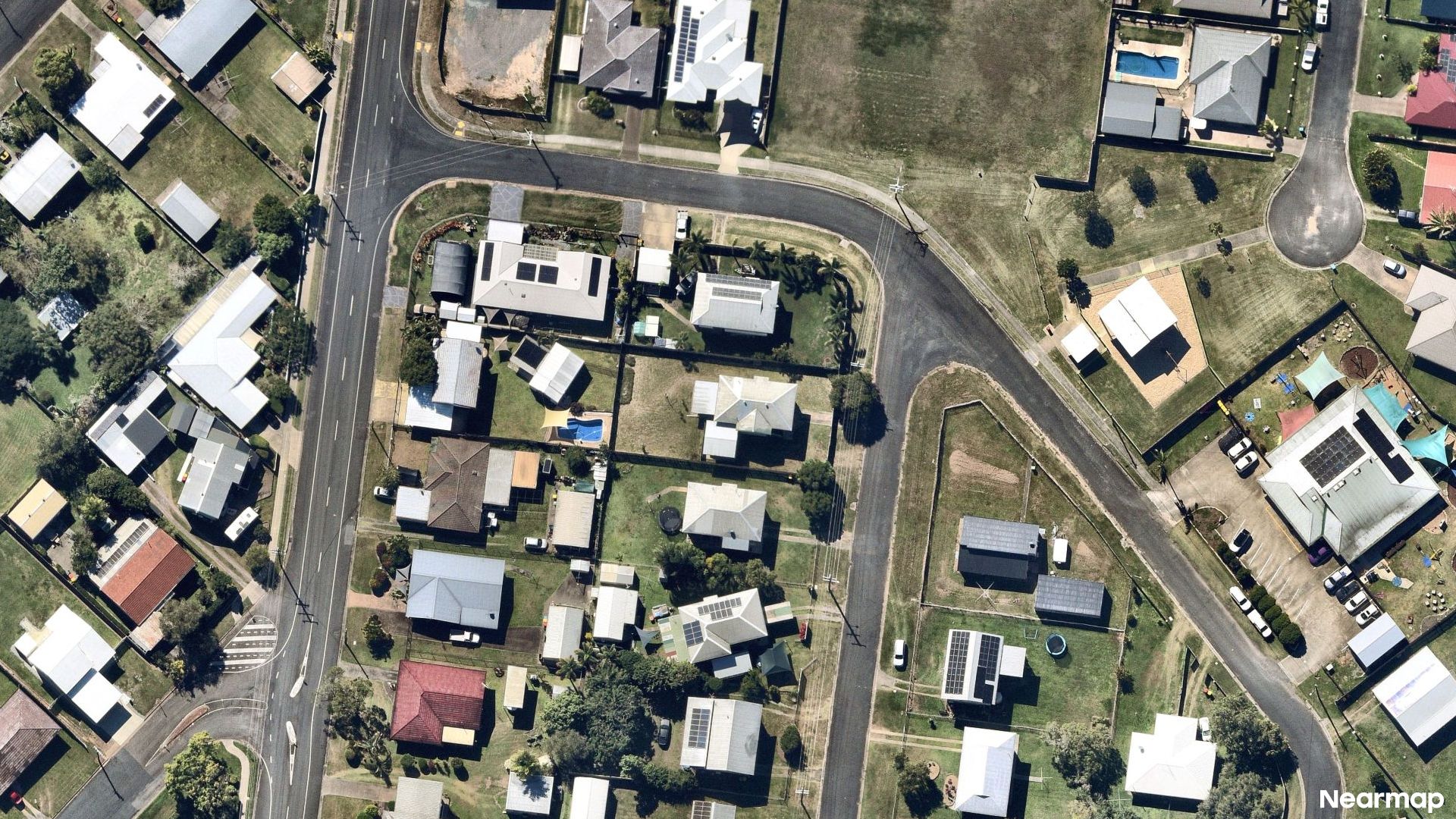 Vertical aerial view