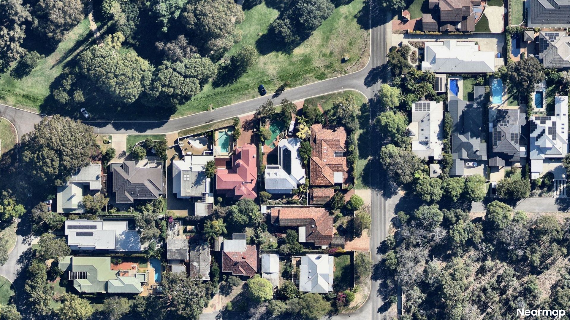 Vertical aerial view
