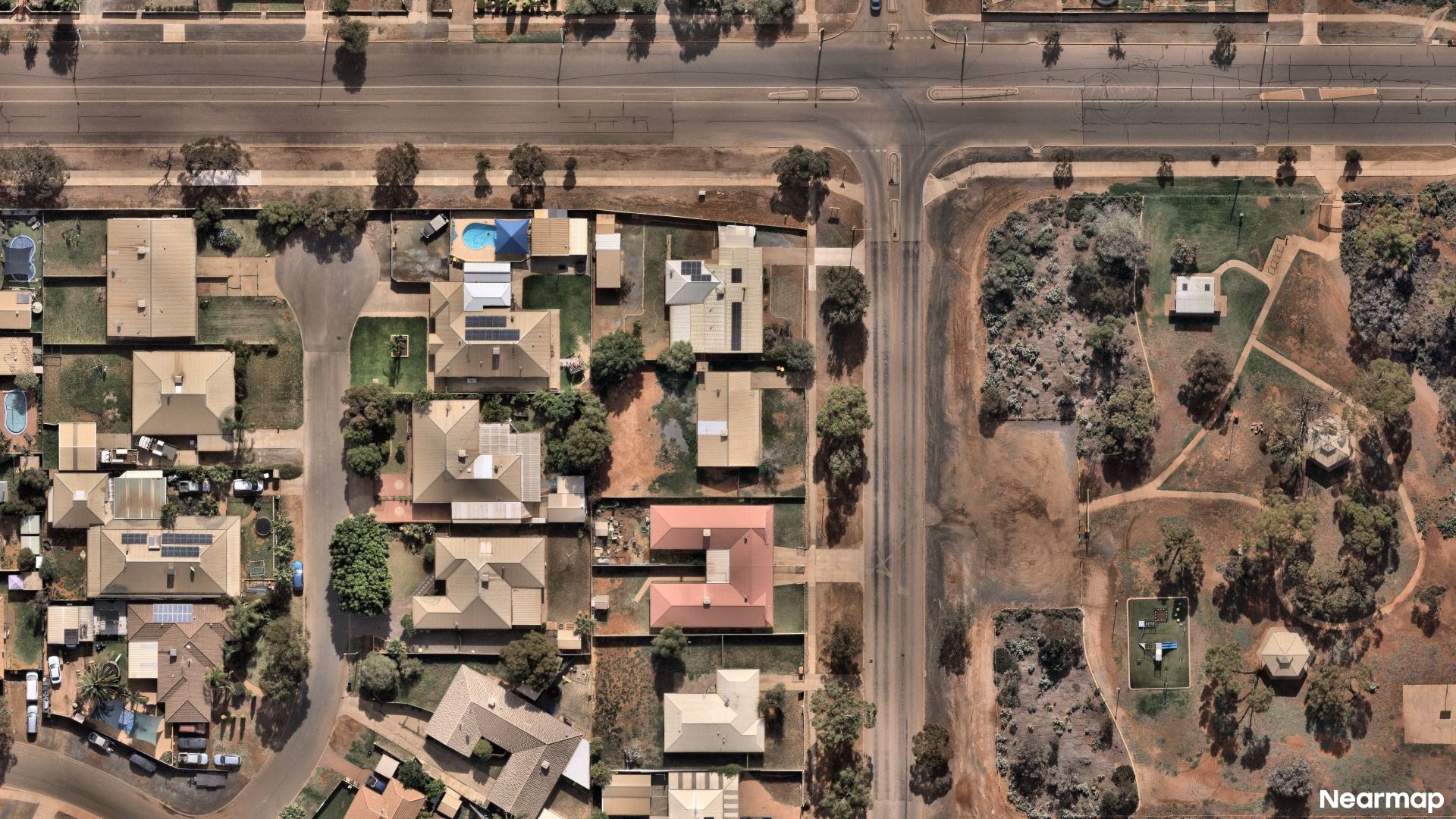 Vertical aerial view