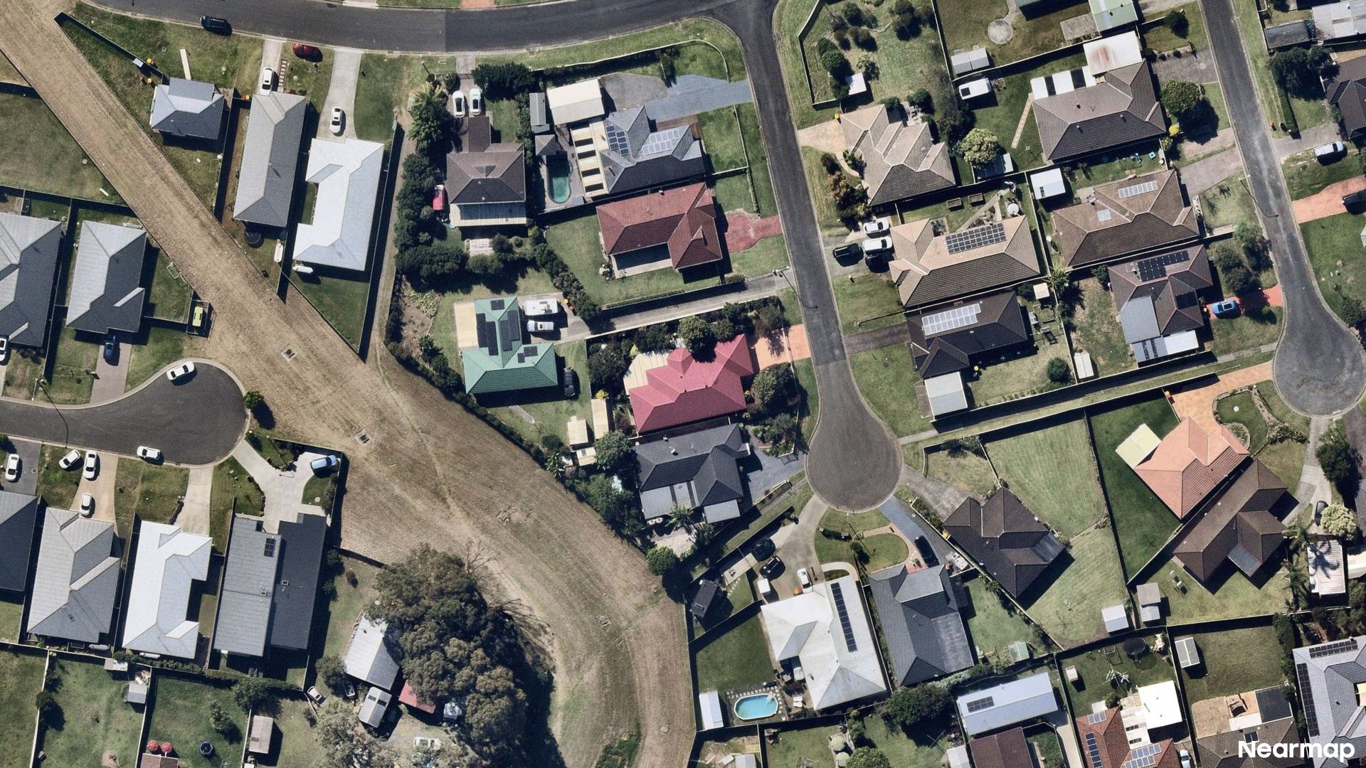 Vertical aerial view