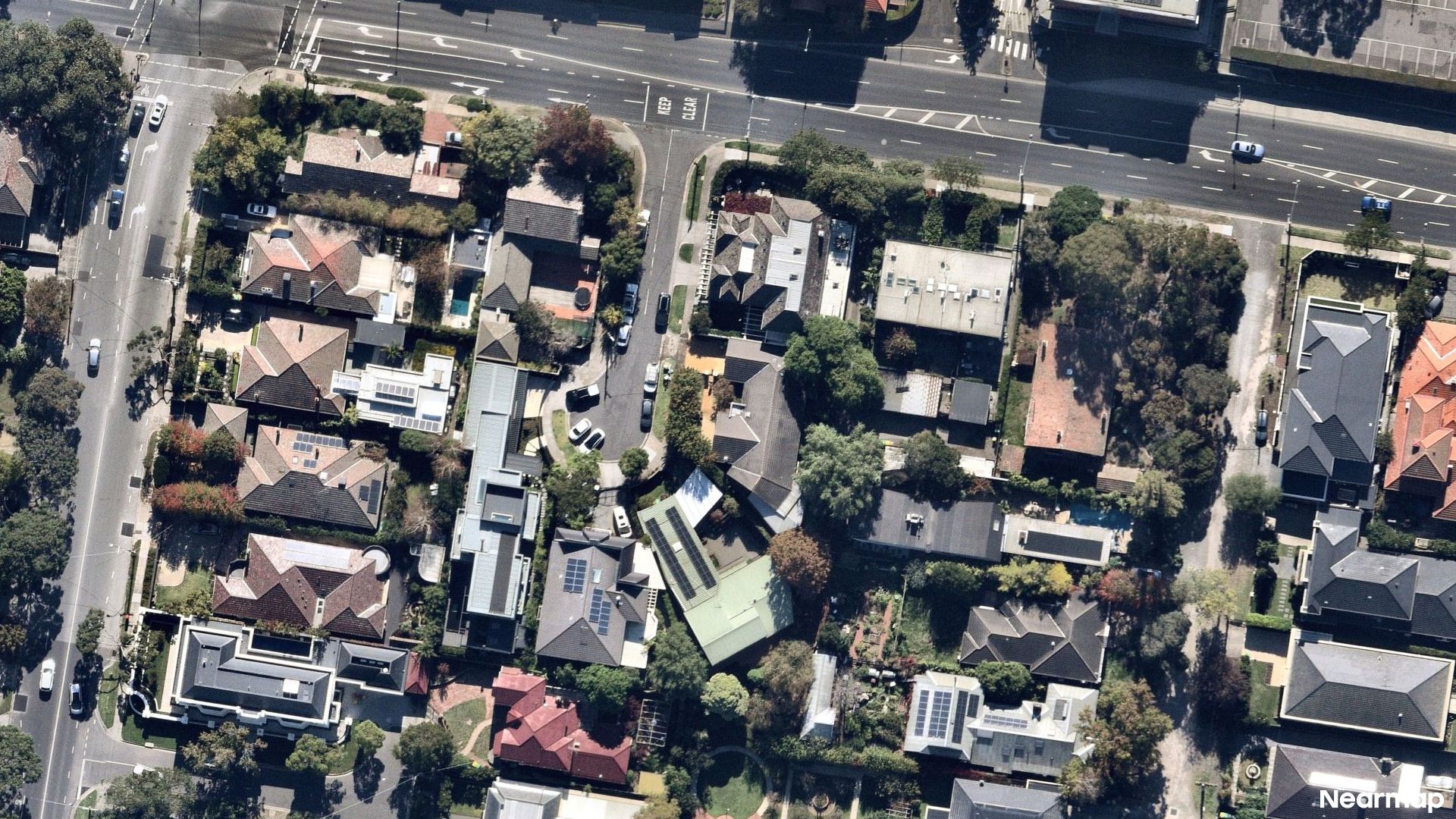 Vertical aerial view