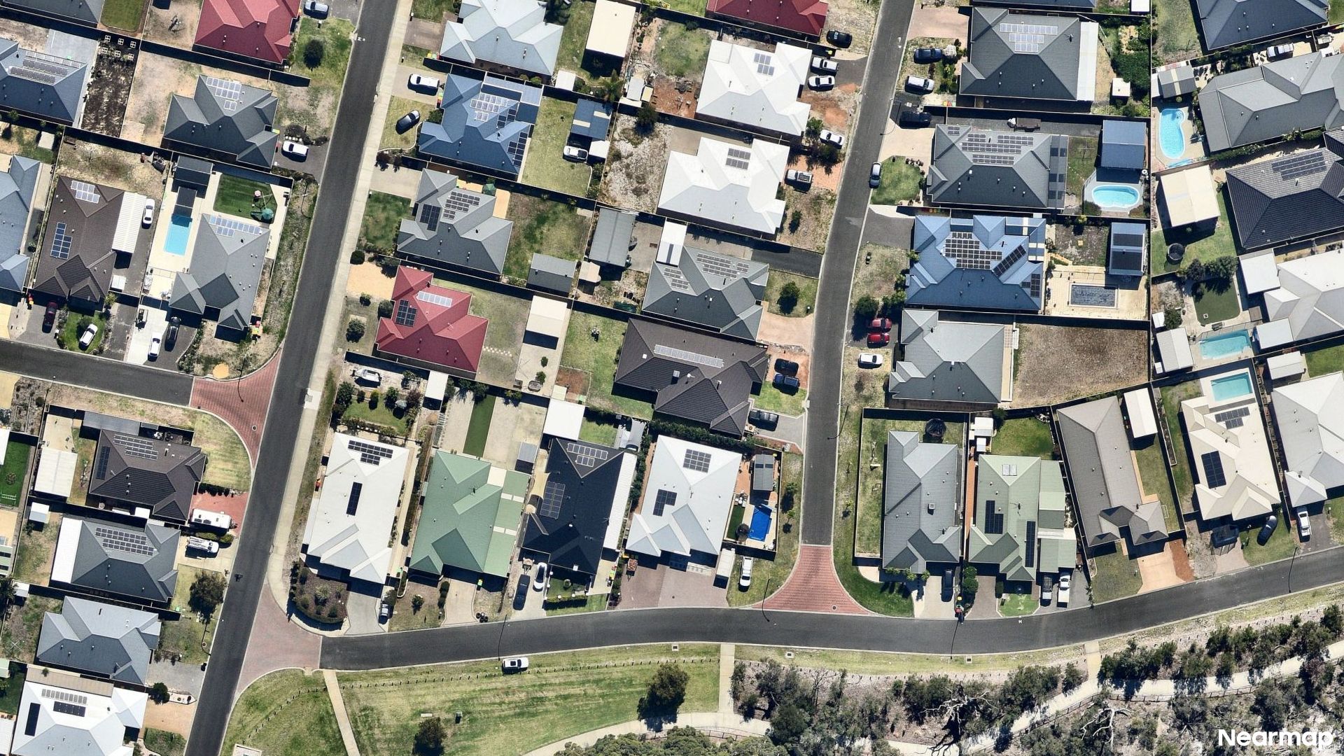 Vertical aerial view