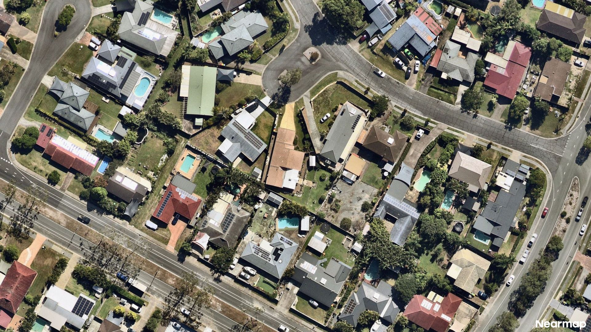 Vertical aerial view
