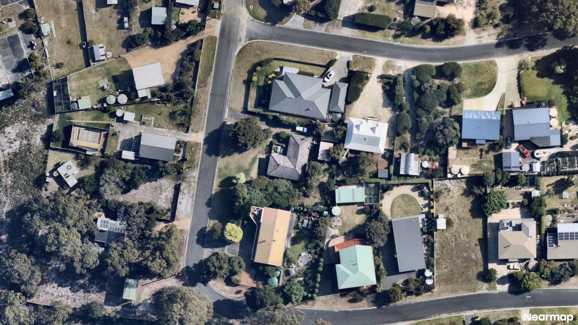 Vertical aerial view