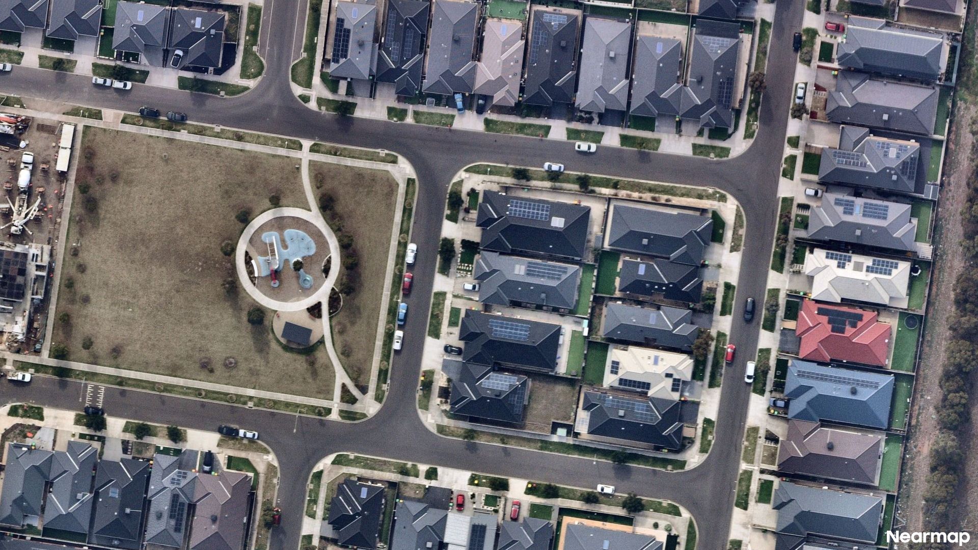 Vertical aerial view