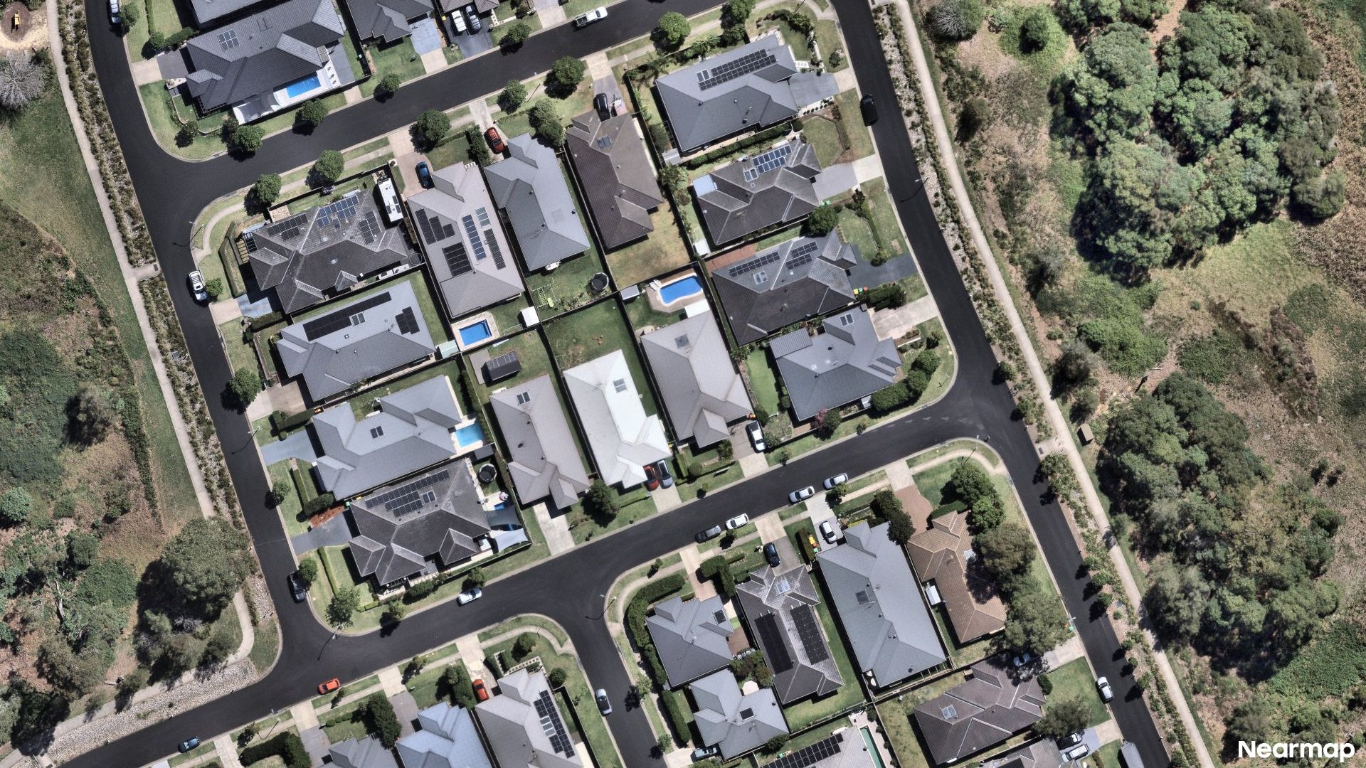 Vertical aerial view