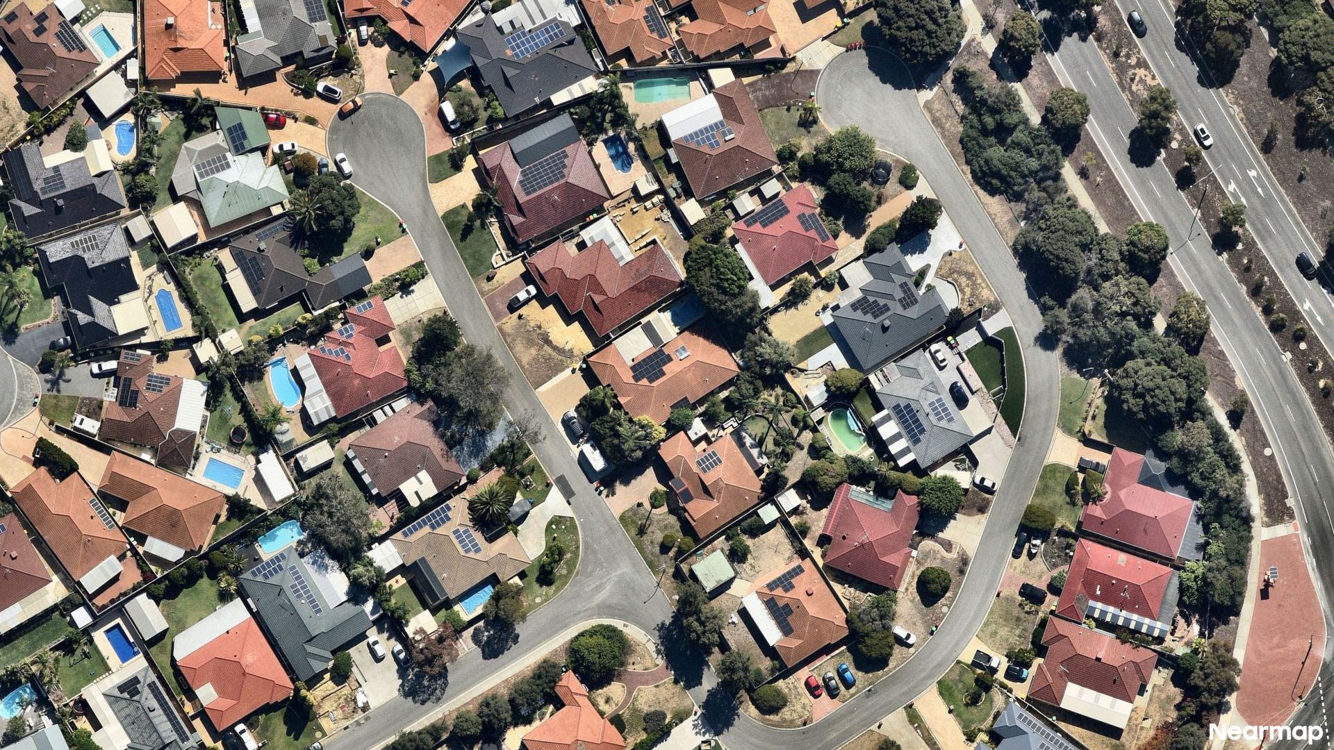 Vertical aerial view