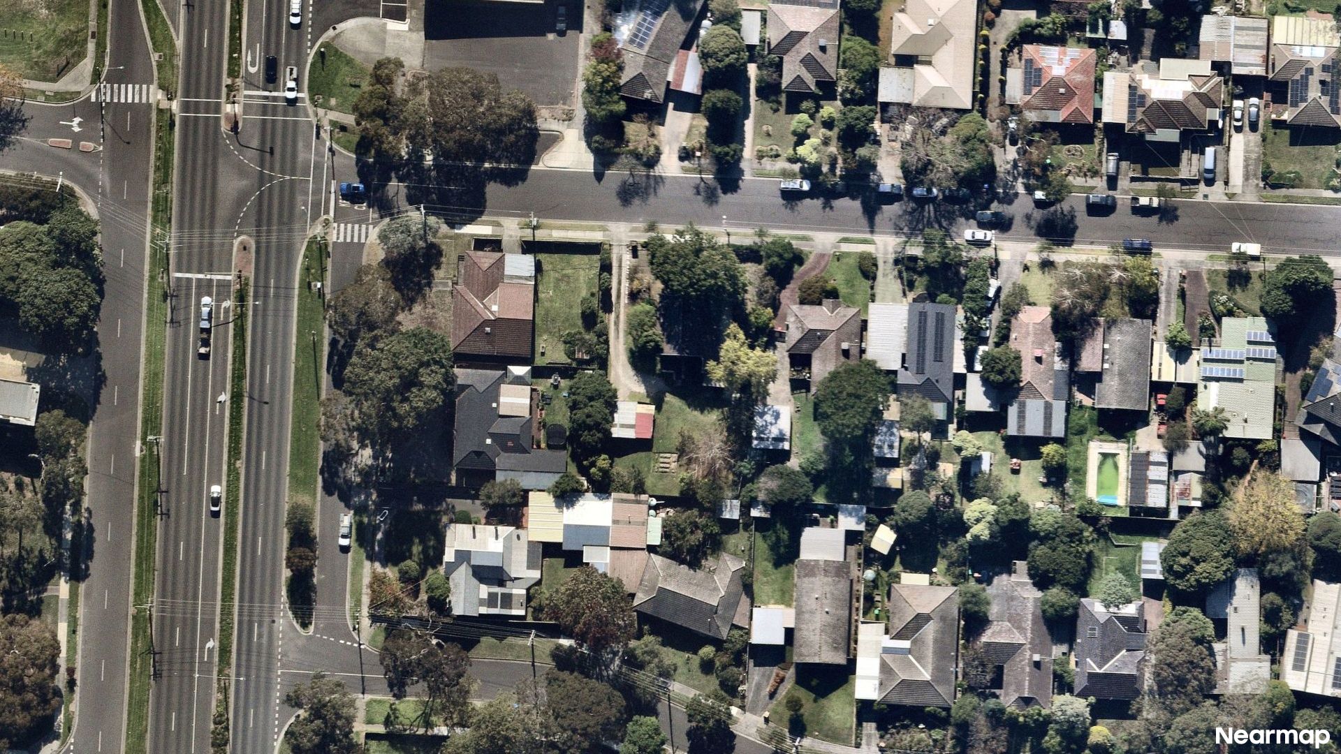 Vertical aerial view