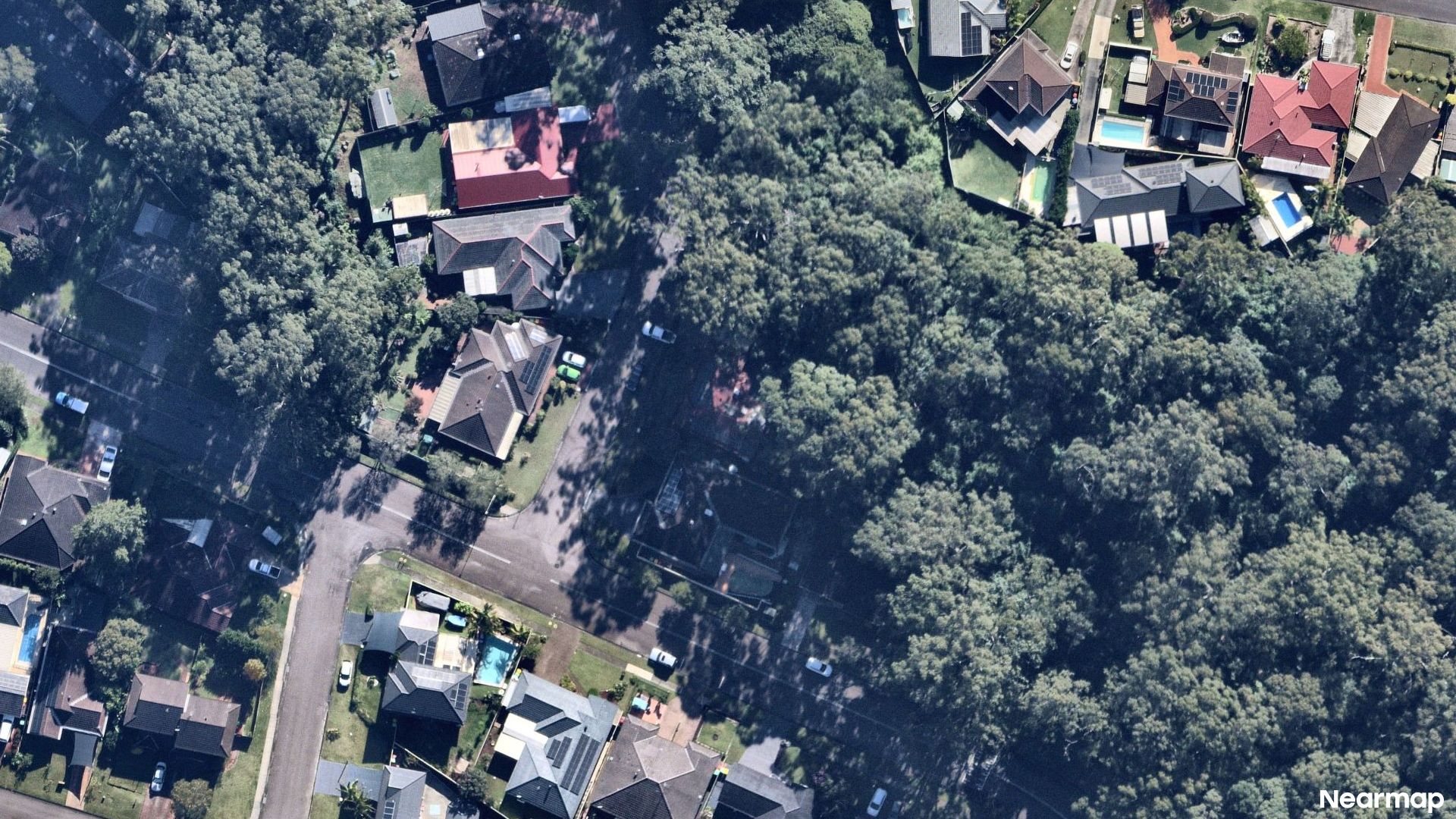 Vertical aerial view