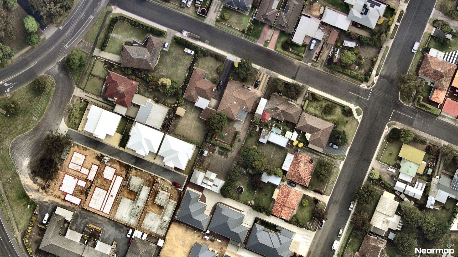 Vertical aerial view