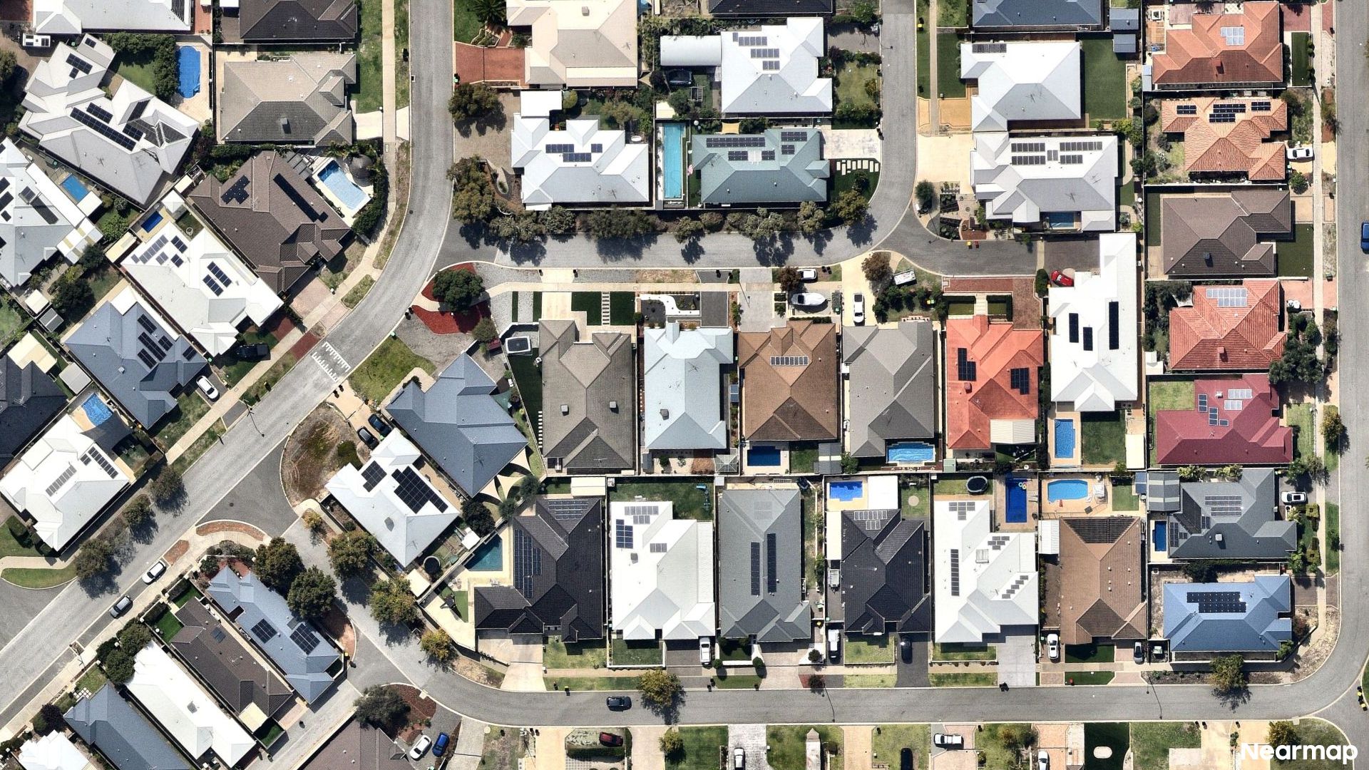 Vertical aerial view