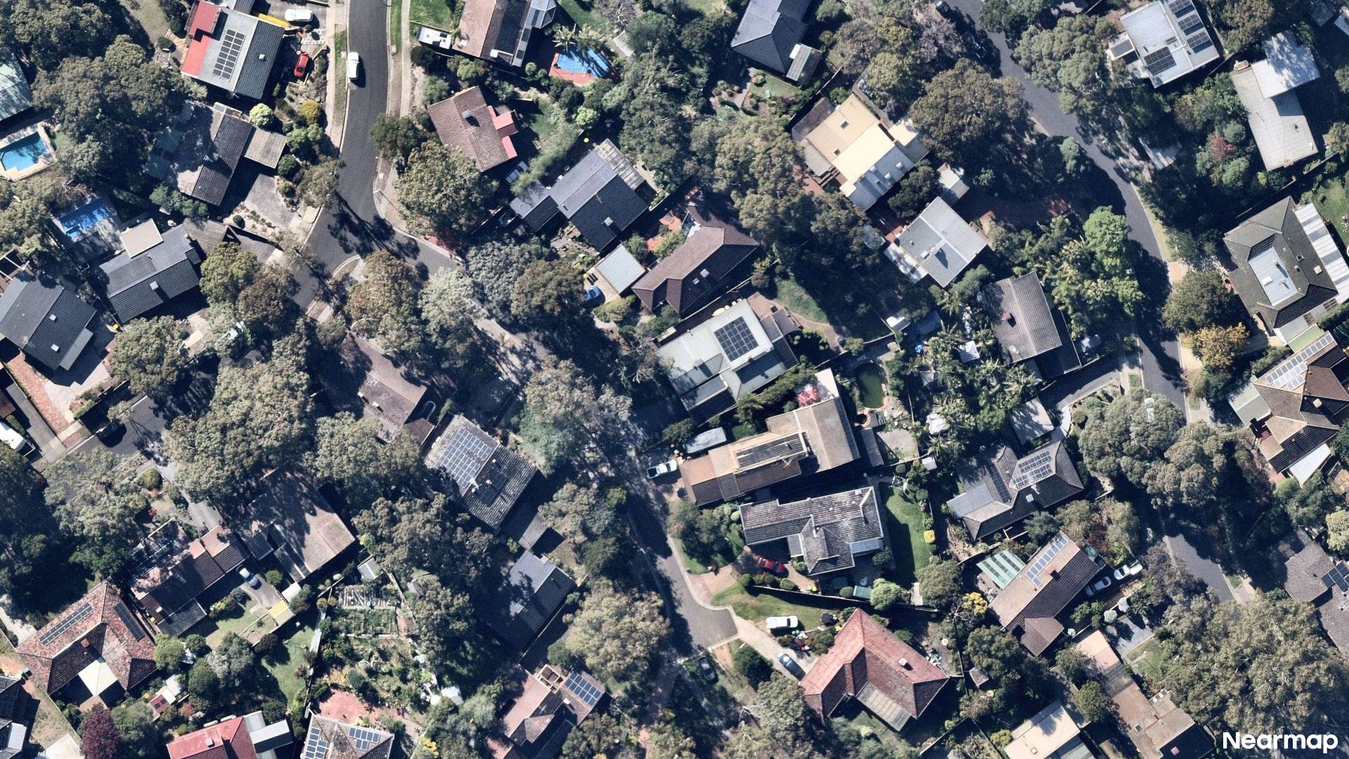 Vertical aerial view