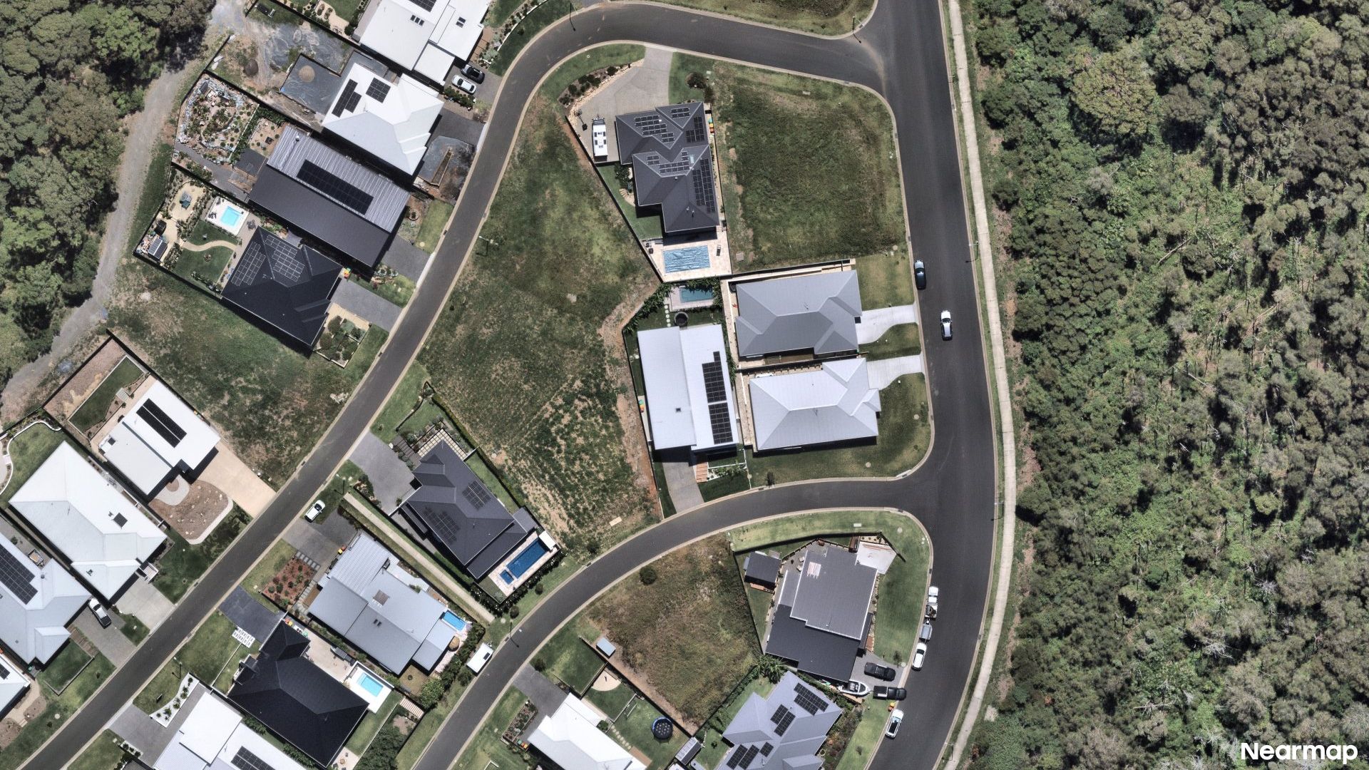 Vertical aerial view