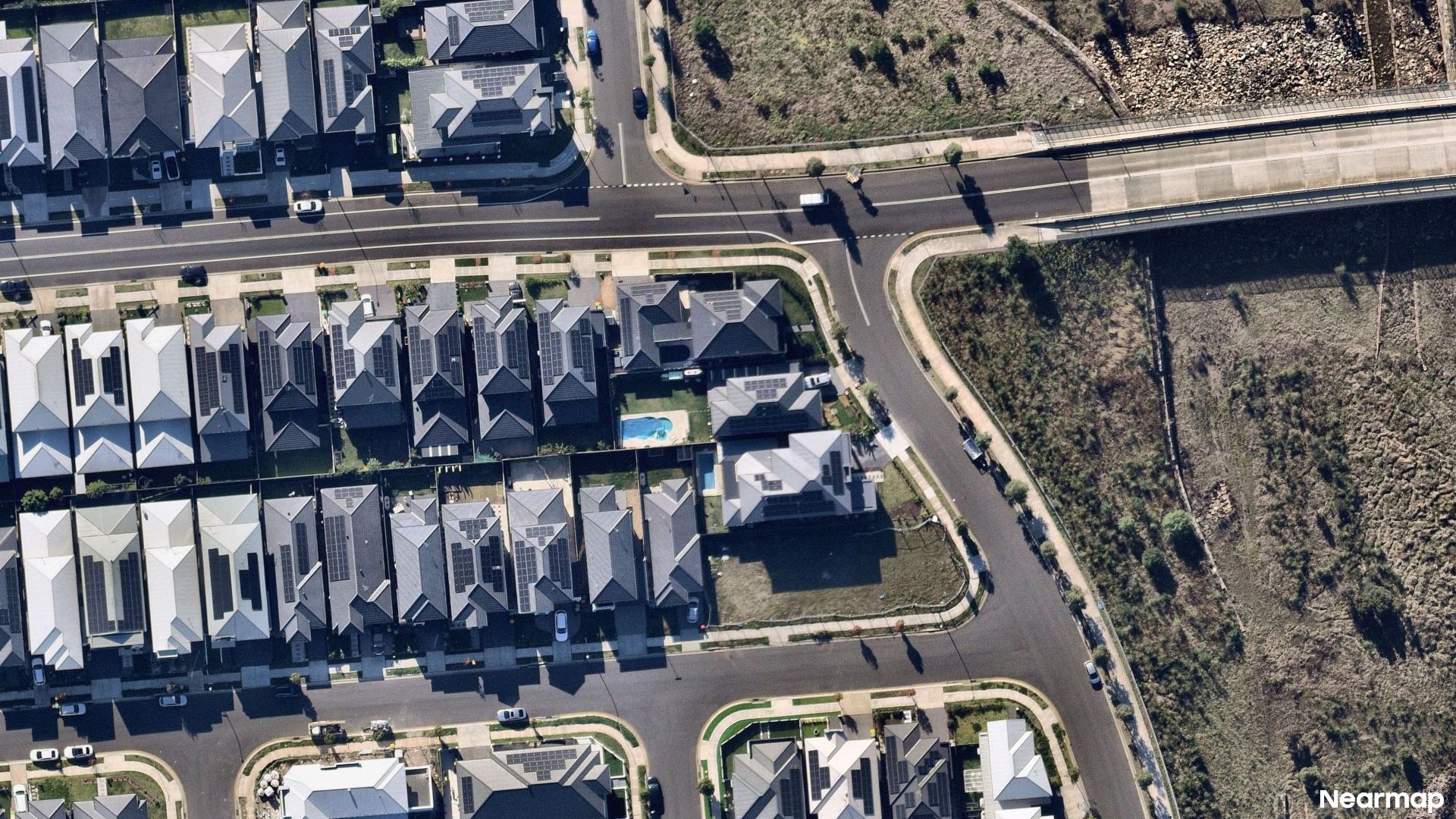 Vertical aerial view