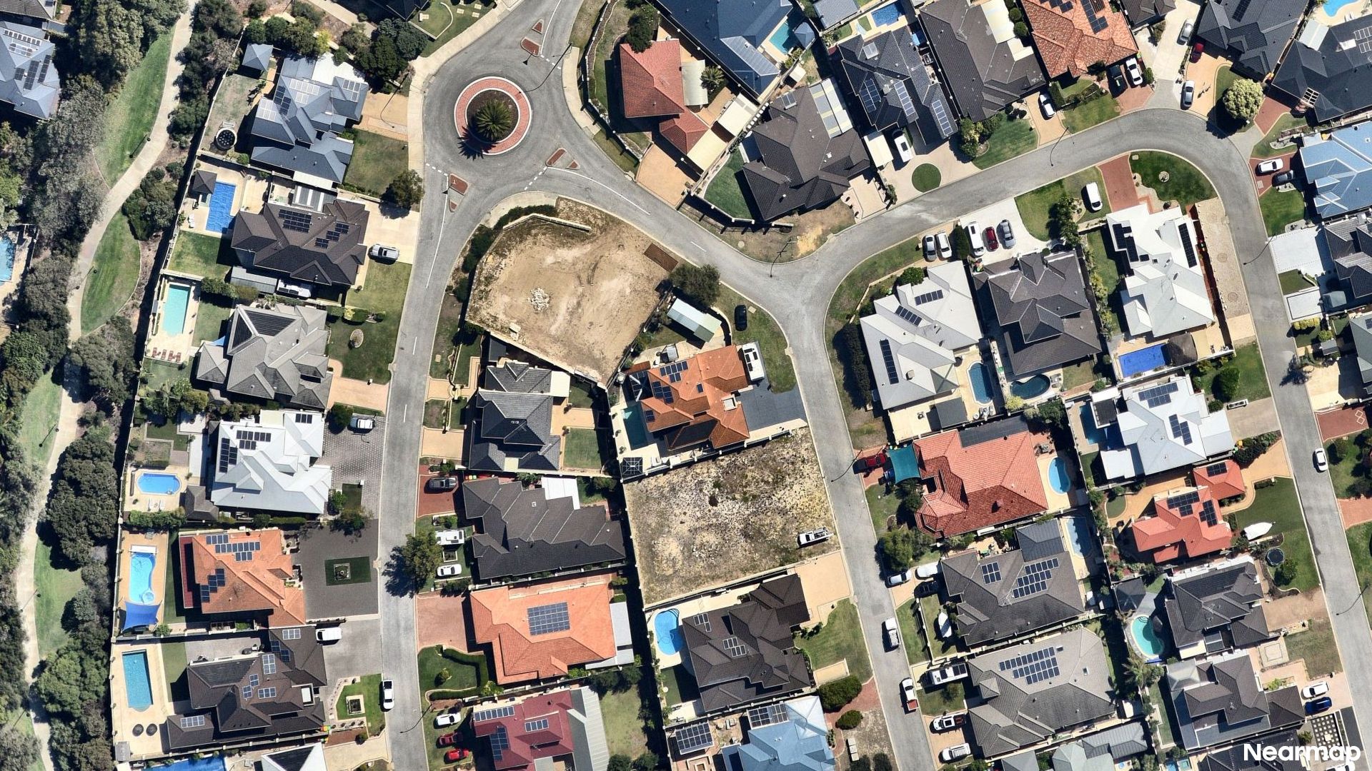 Vertical aerial view